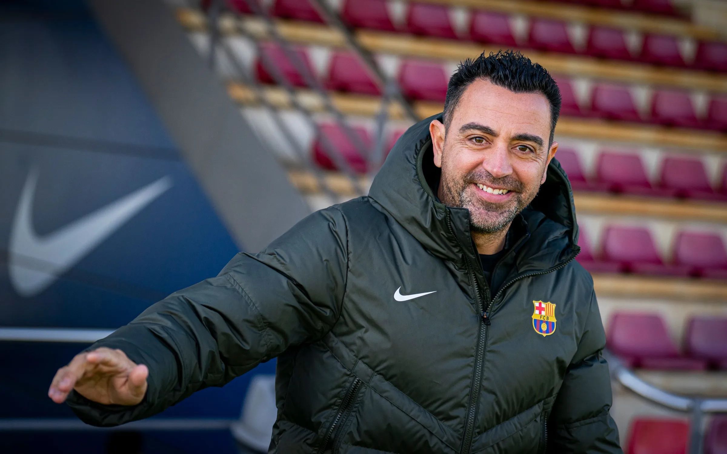  Xavi Hernández, en una sesión del Barcelona.