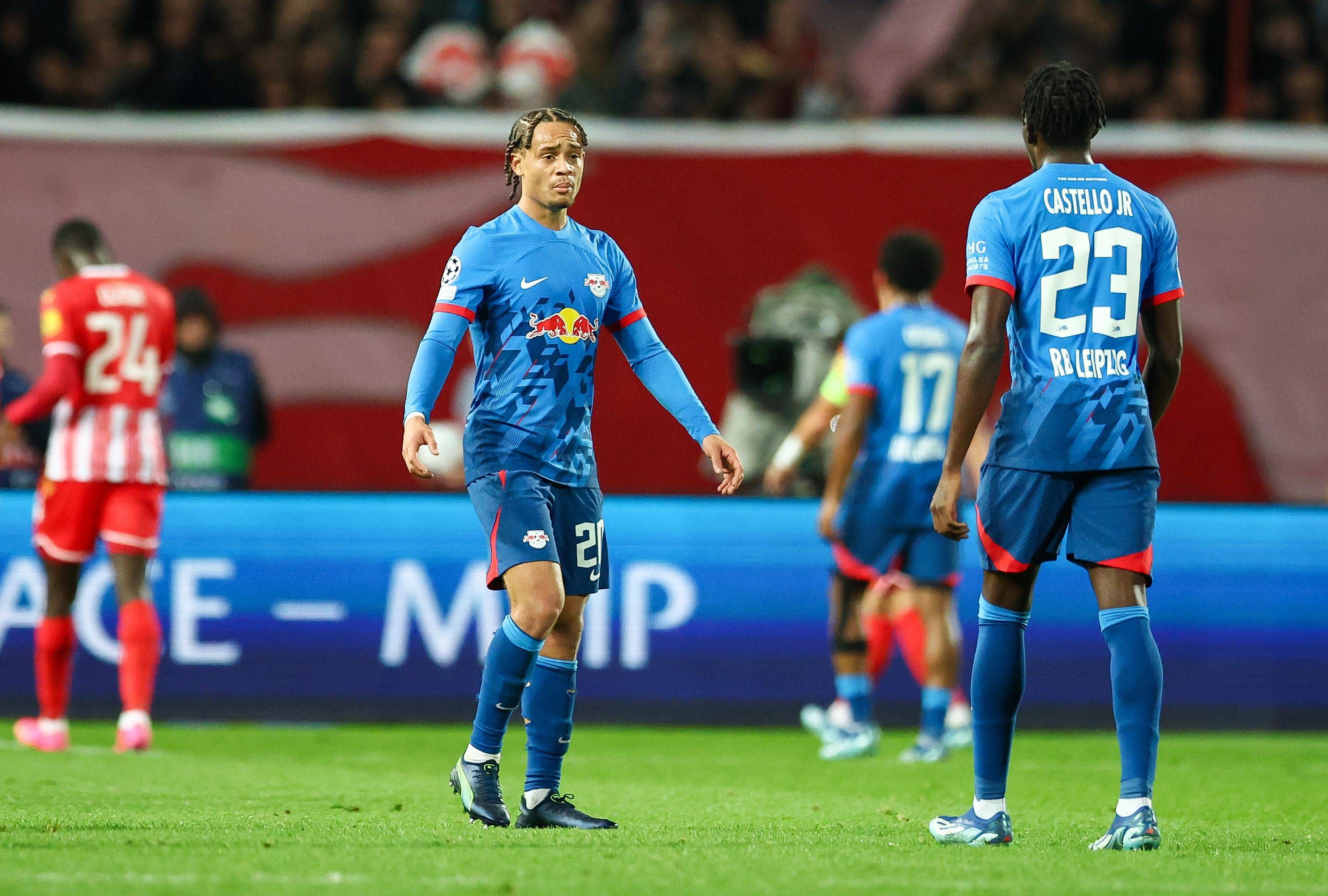  Xavi Simons, en el Estrella Roja-Leipzig.