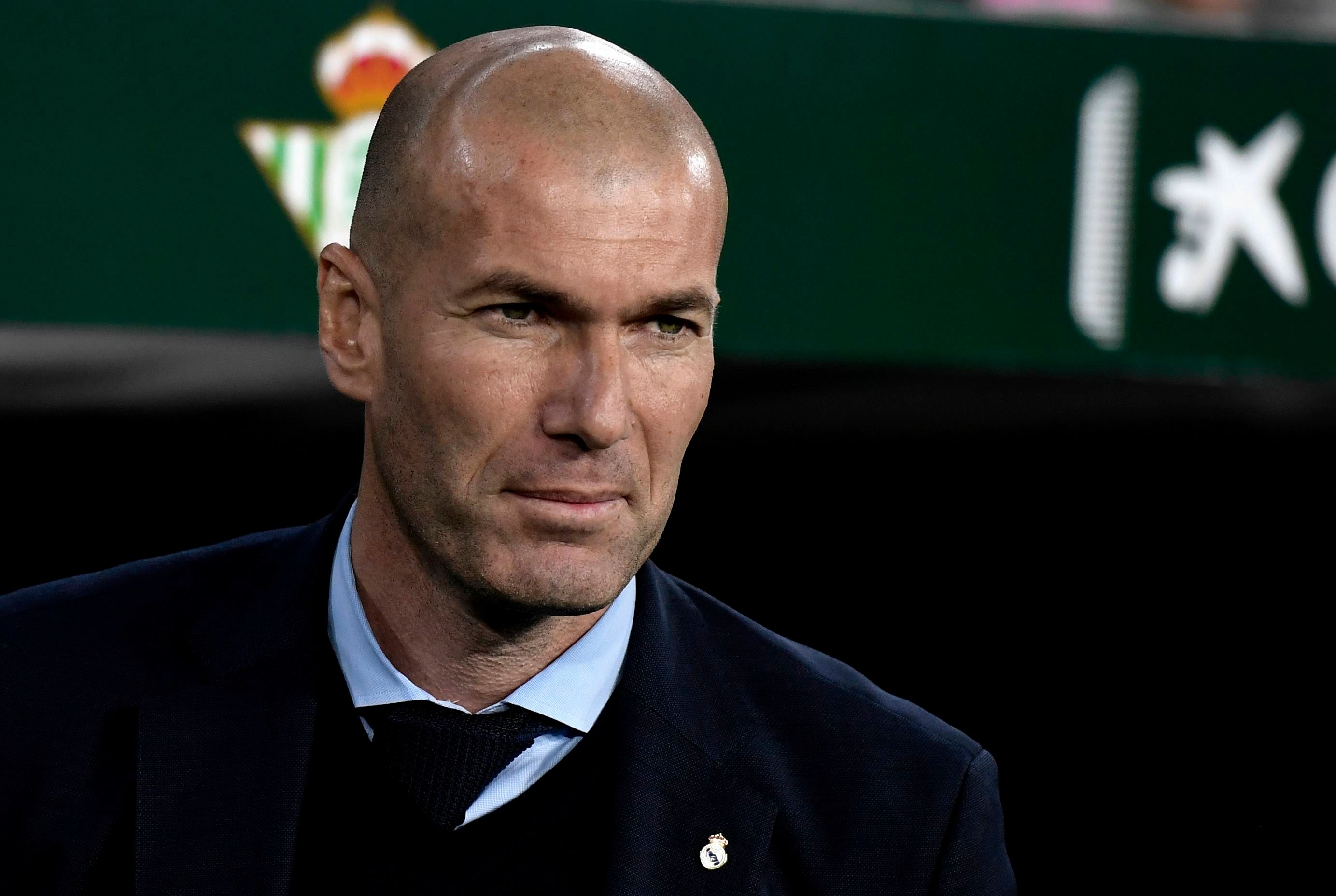 Zidane, en un Real Betis-Real Madrid