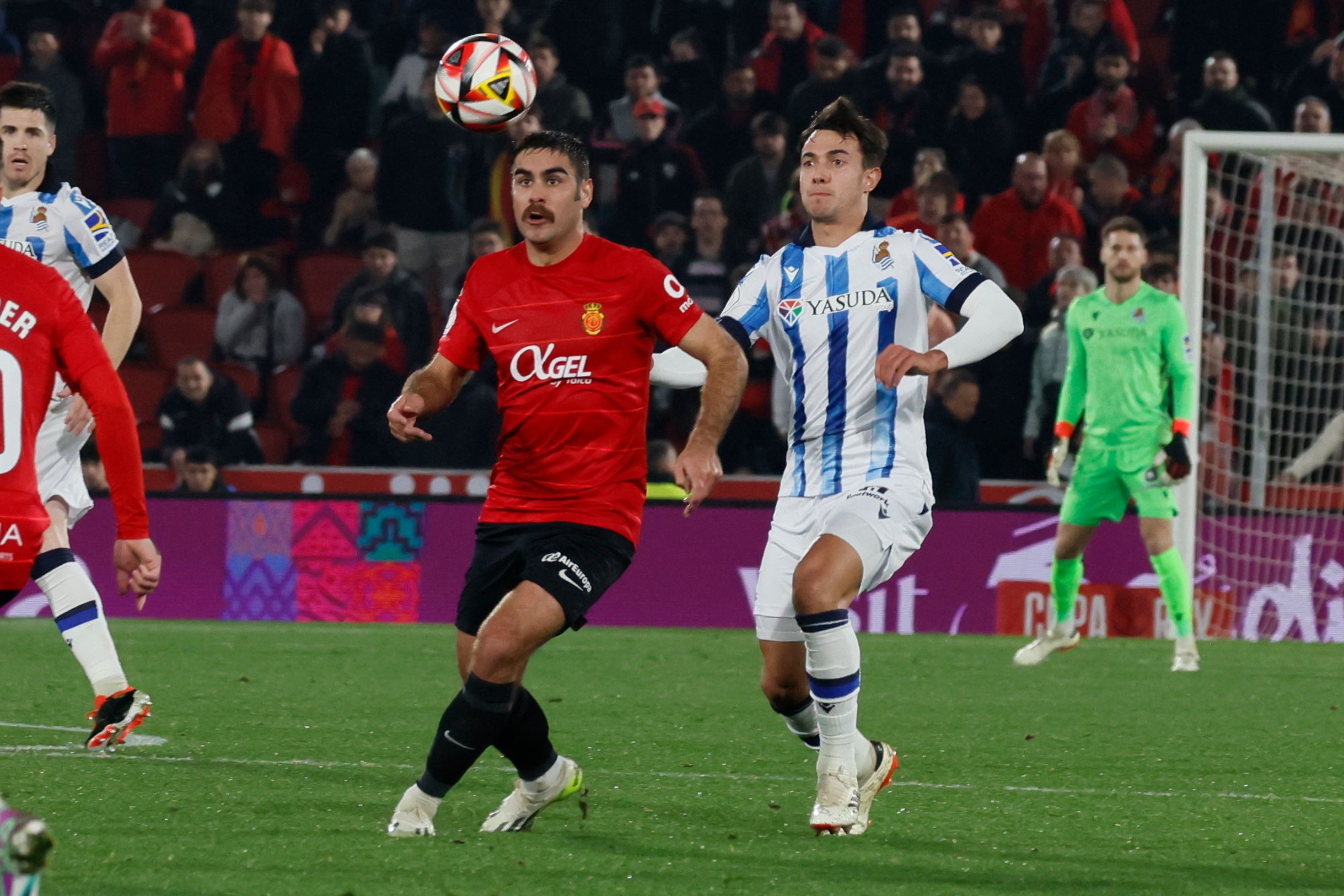 Zubimendi, durante el Mallorca - Real Sociedad.