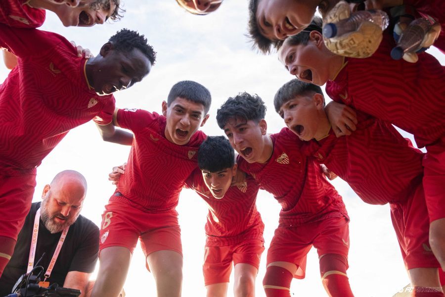 Imagen previa al Sevilla-Marsella.