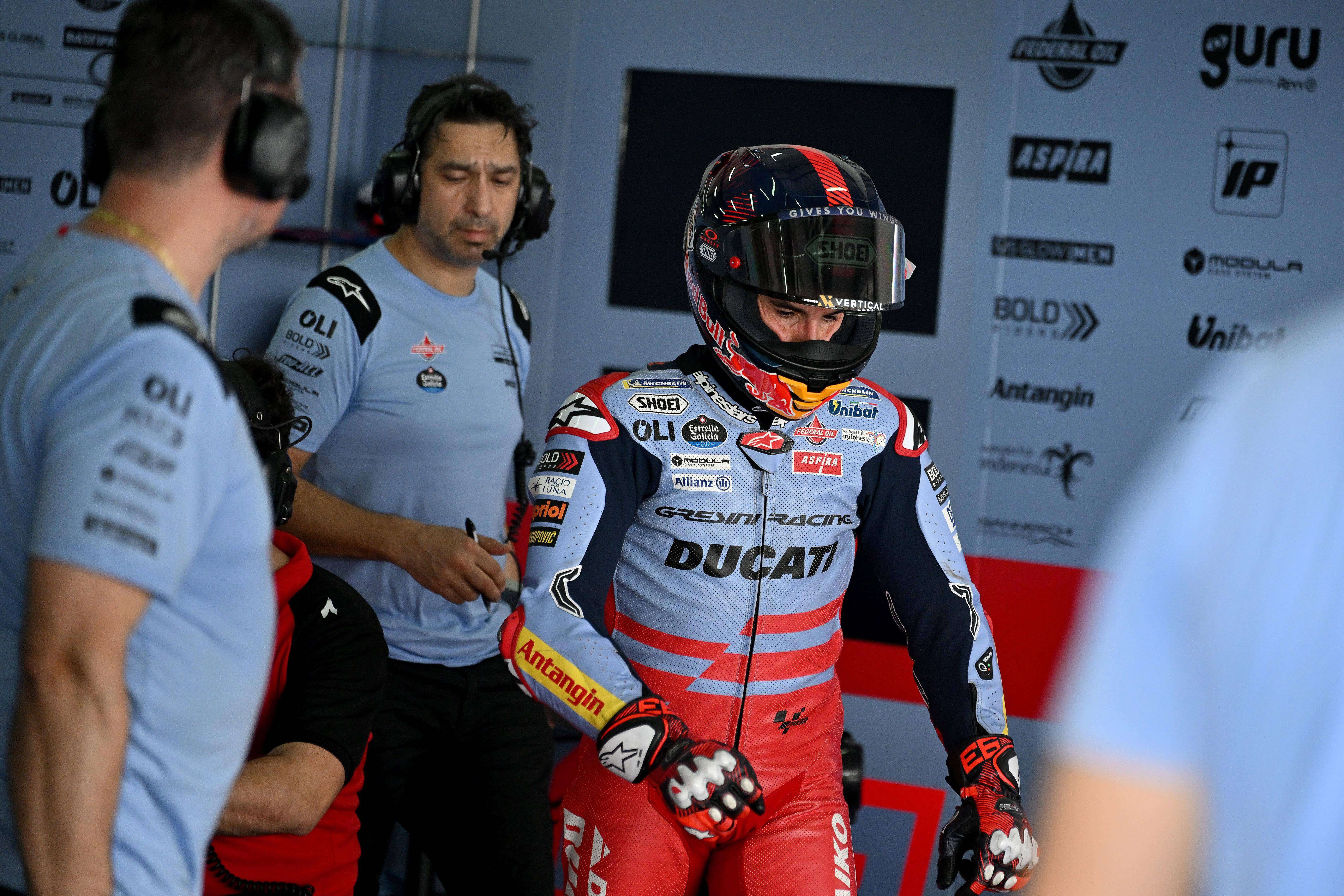  Marc Márquez, en los test de Sepang.