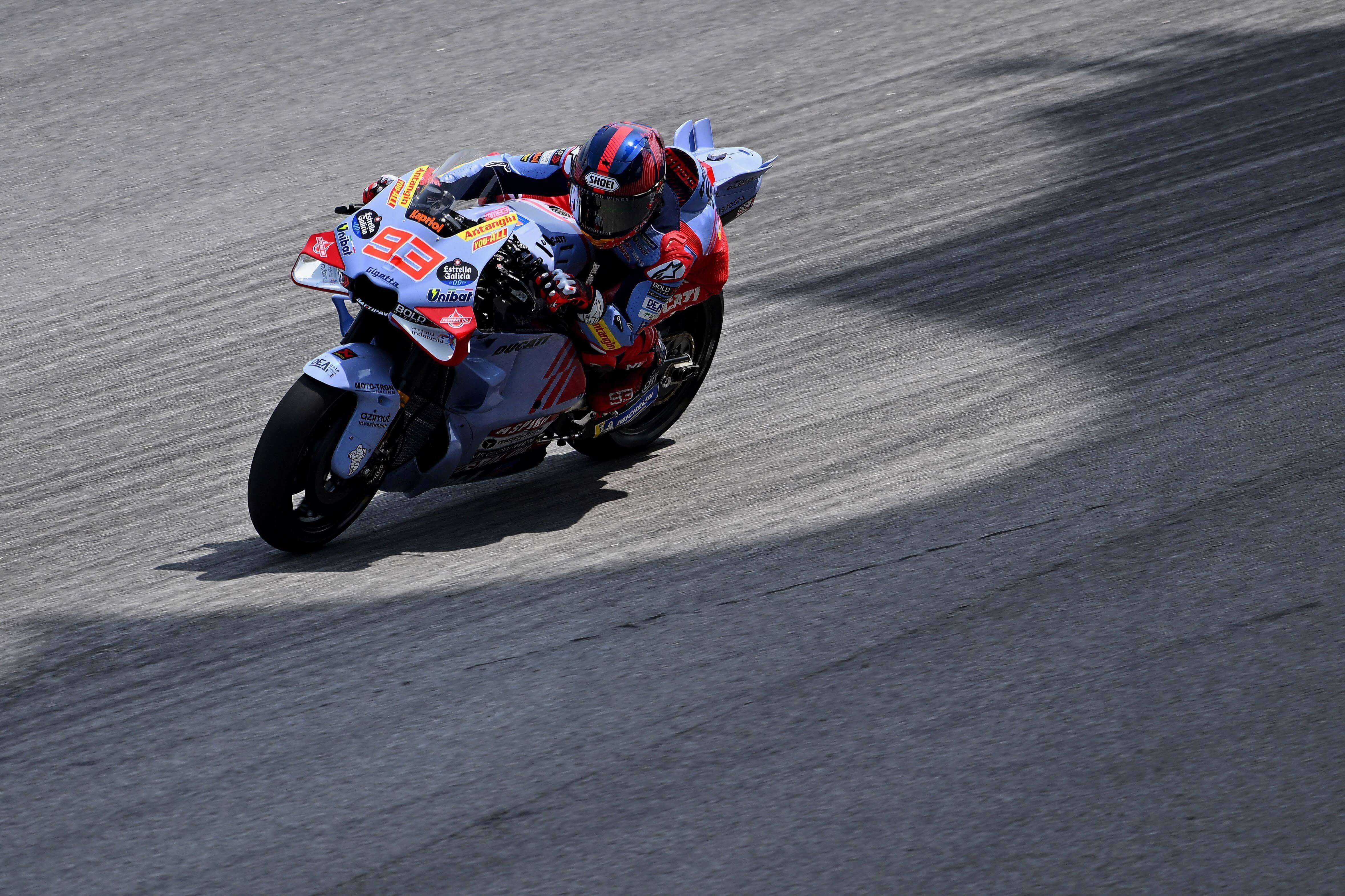 Marc Márquez, en los test de Sepang.