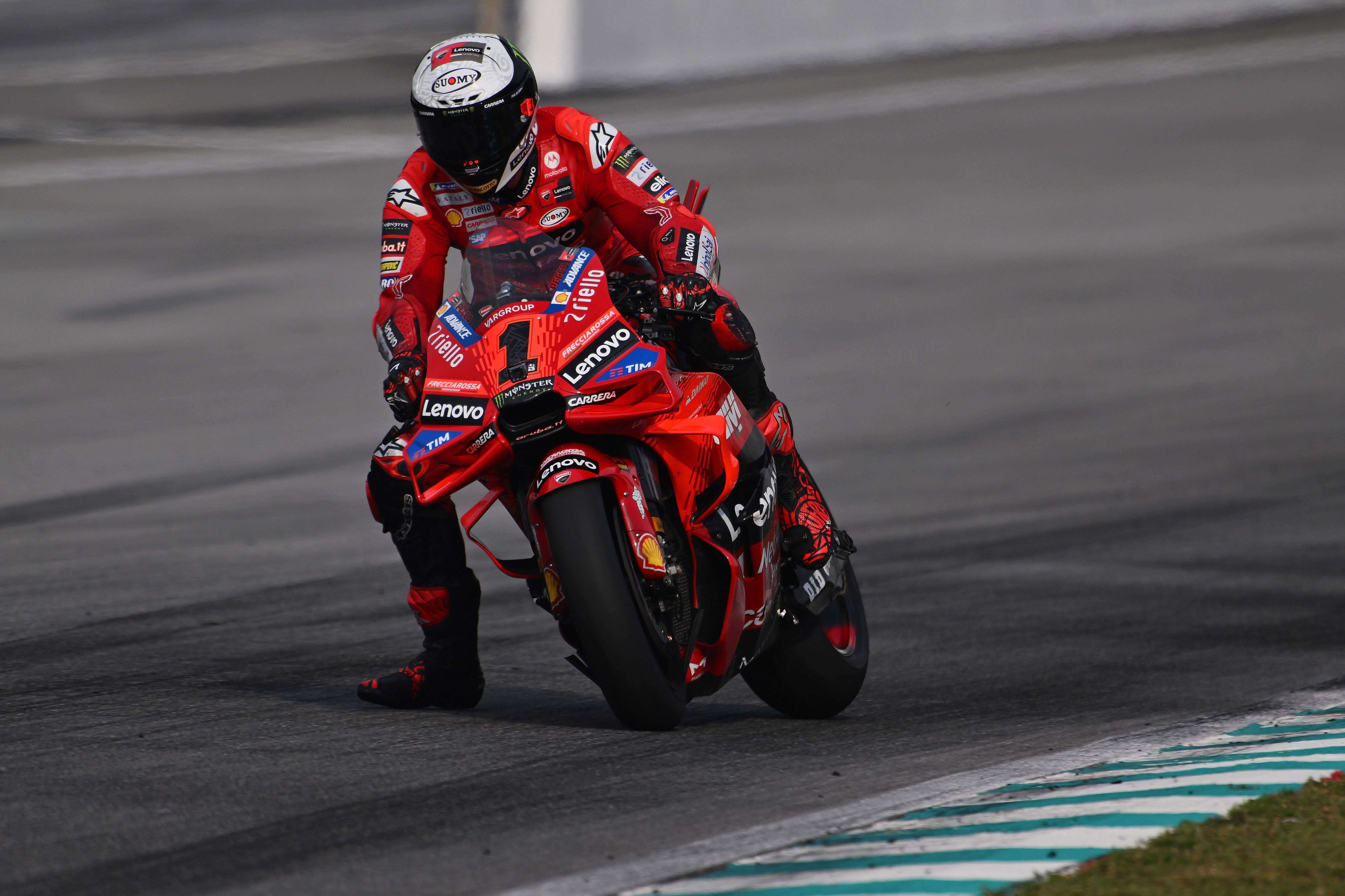 Jorge Martín, en los test de Valencia.