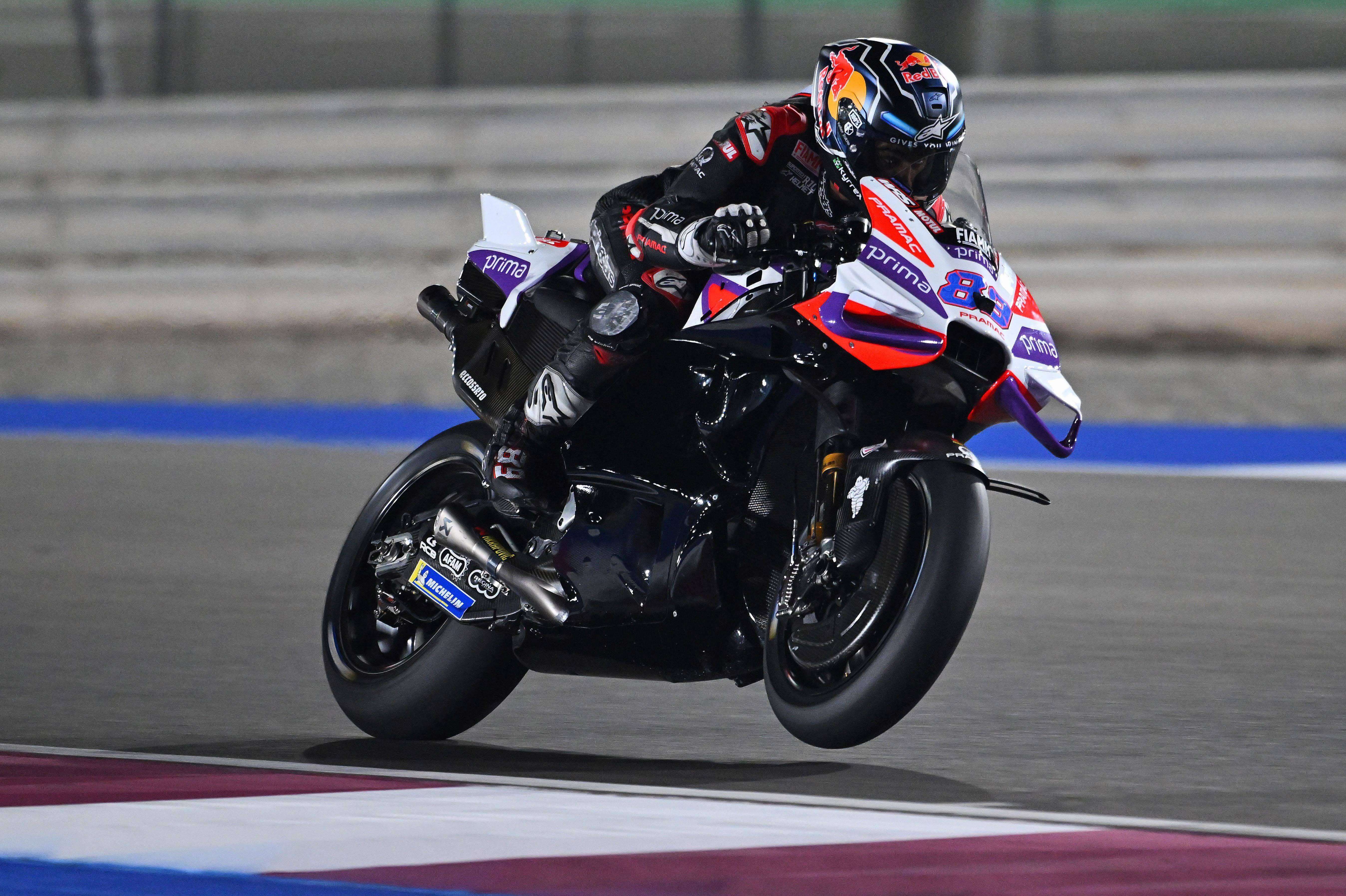 Jorge Martín, en los test de Bahréin.