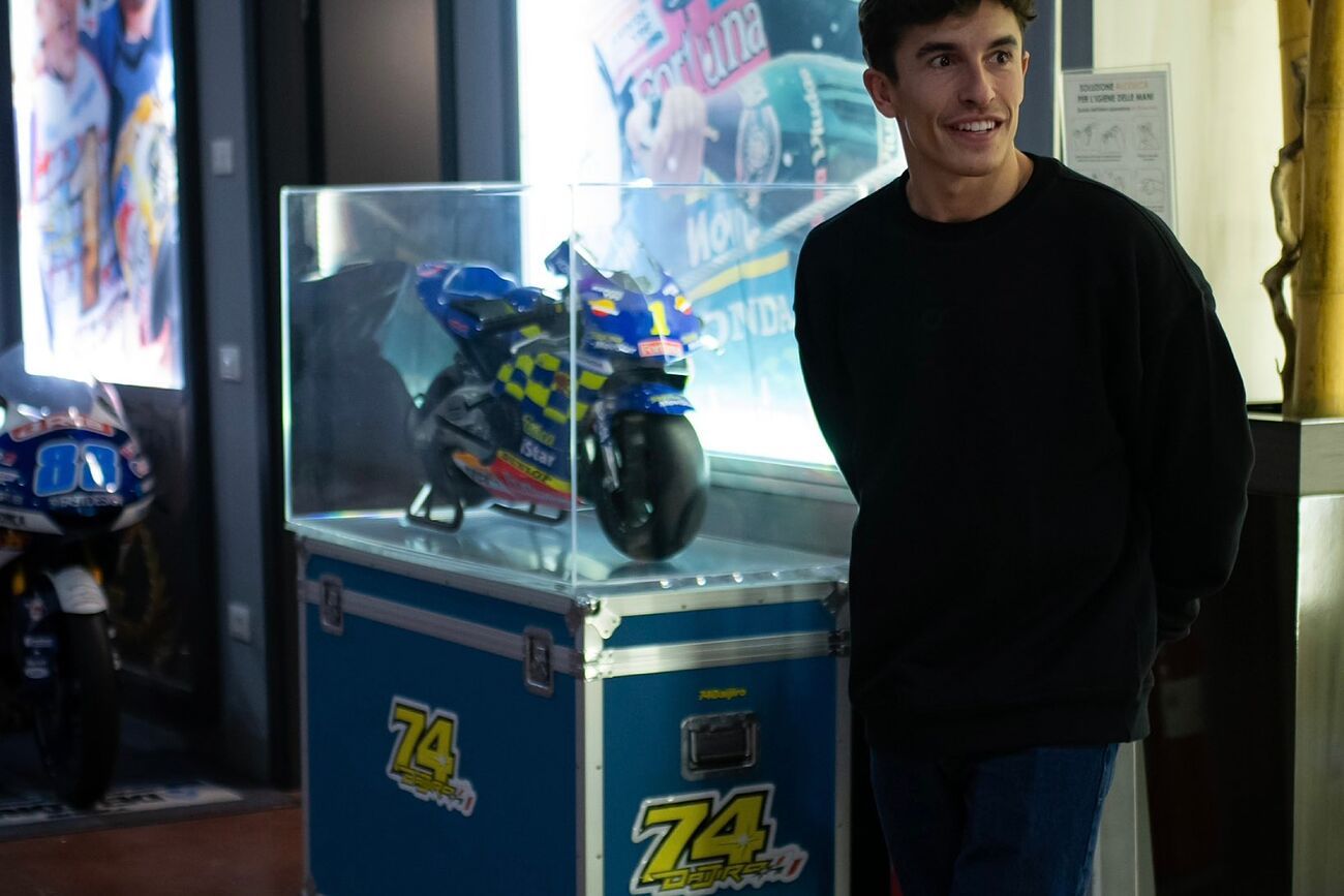 Marc Márquez, en la fábrica de Ducati.