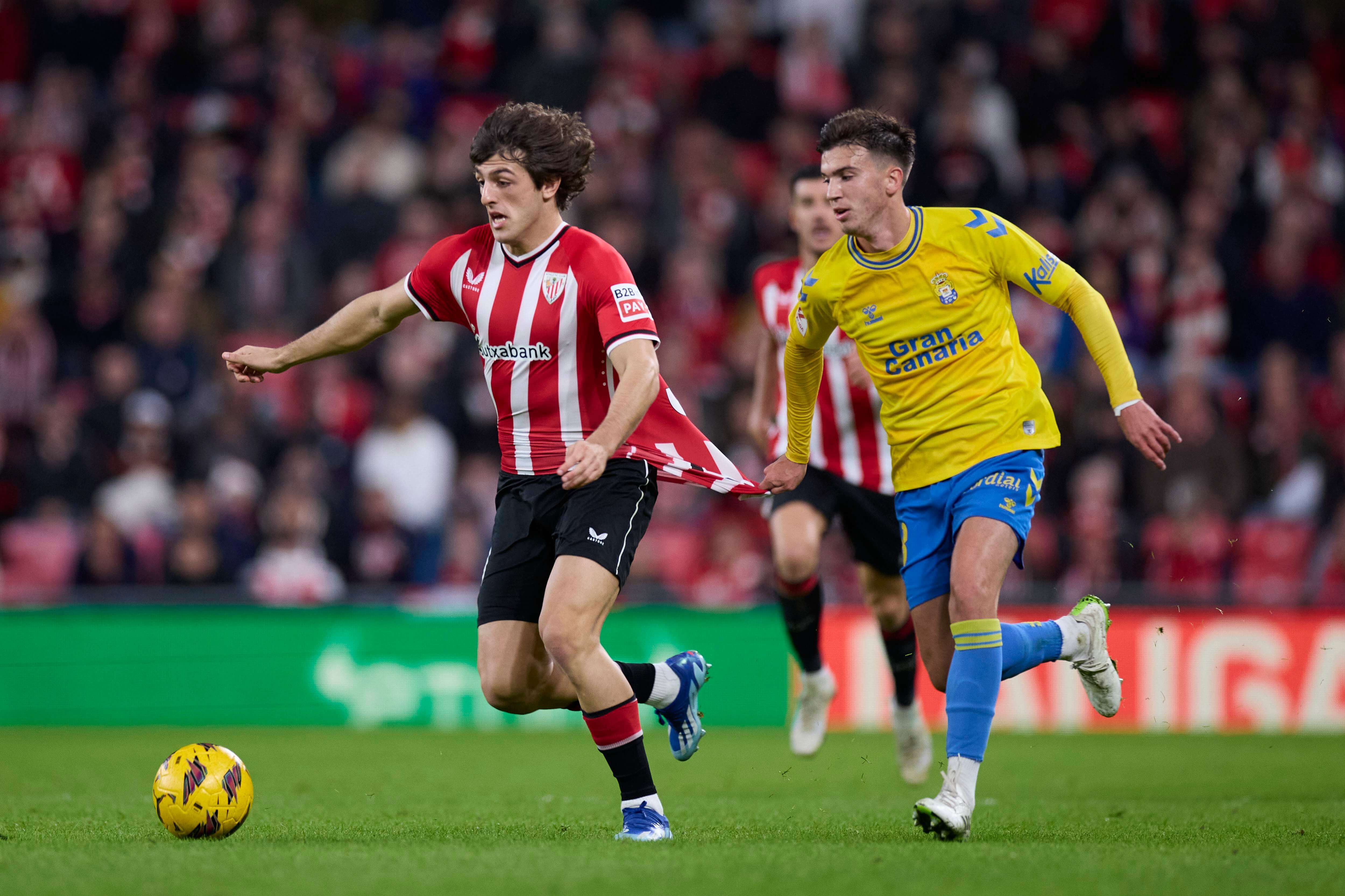  Unai Gómez durante un partido ante la U.D Las Palmas