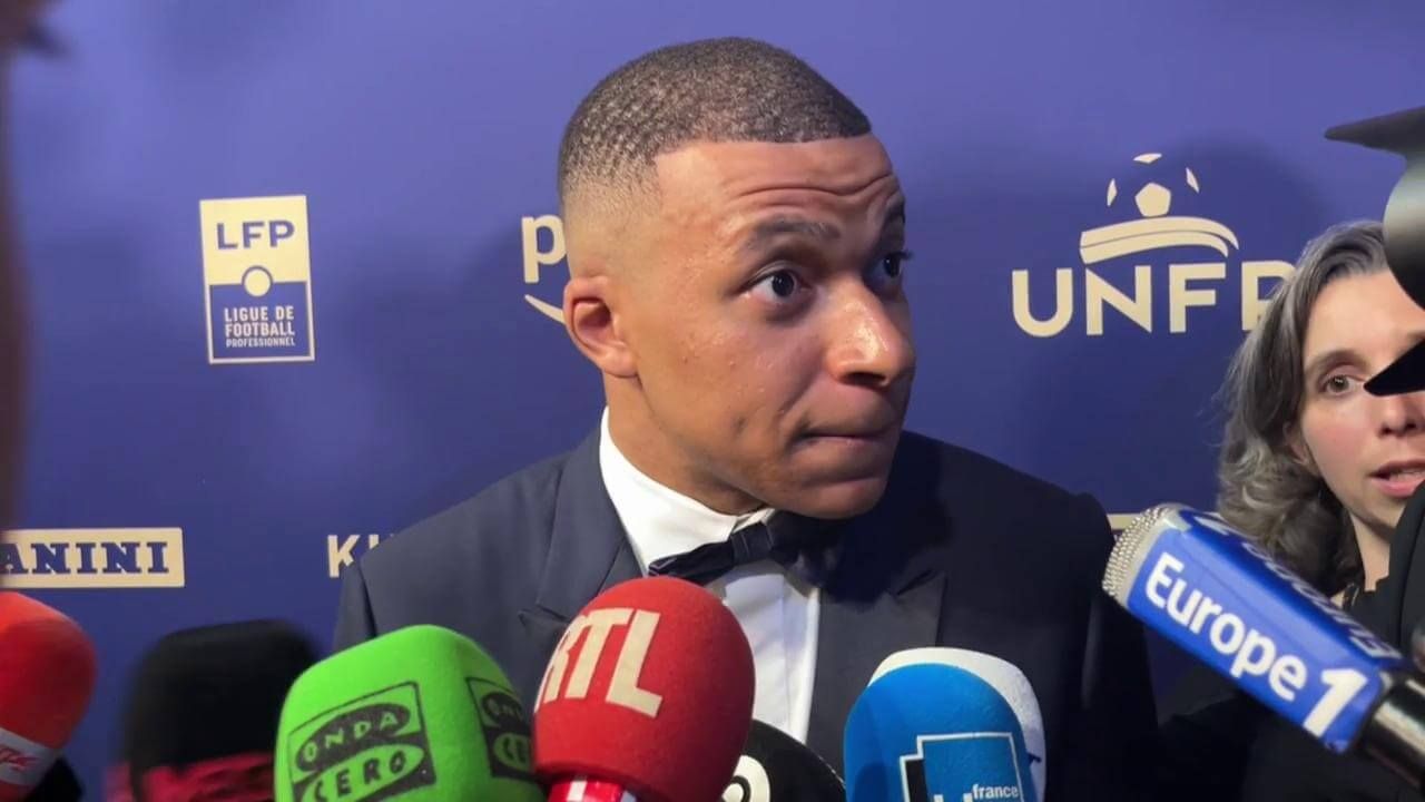  Mbappé, en el acto de la Ligue 1. 