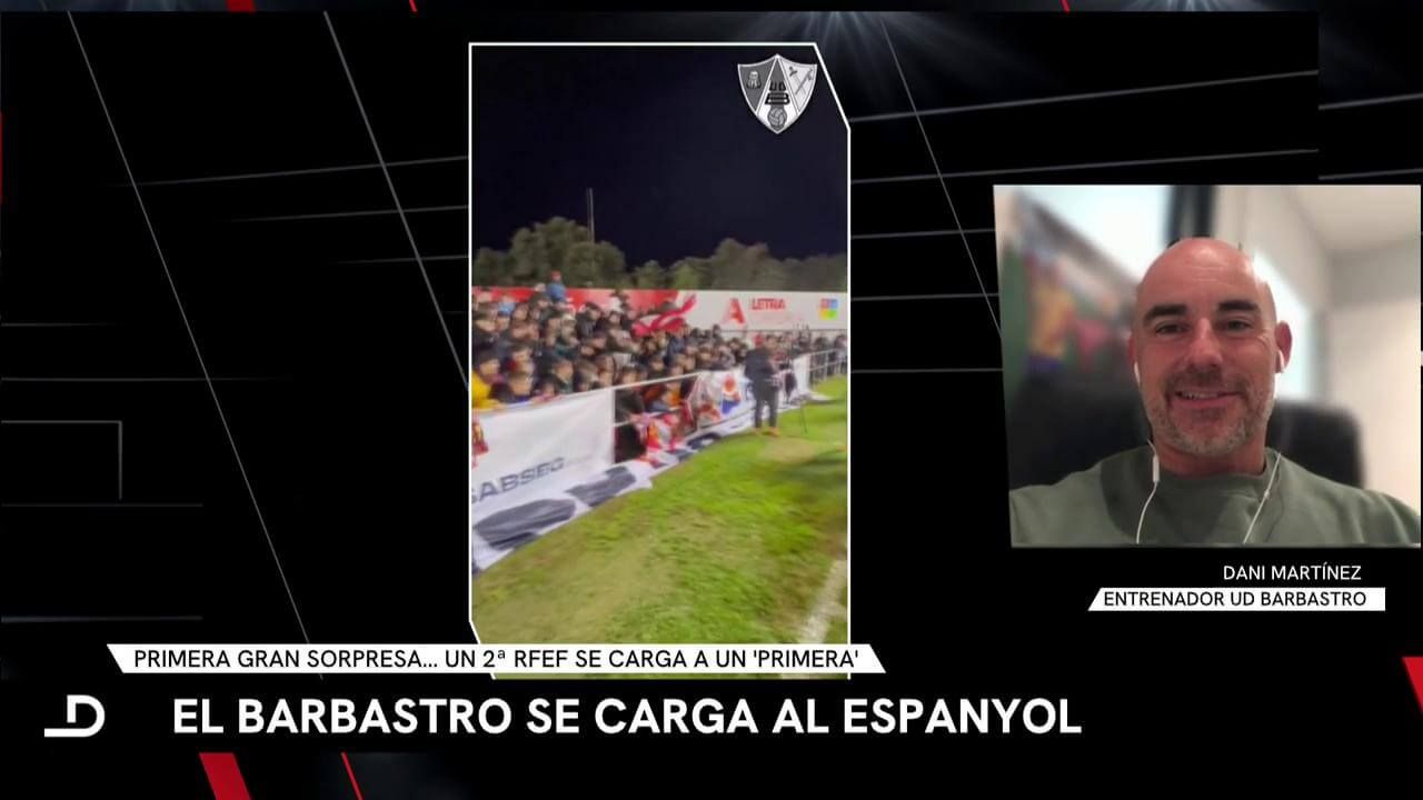  Dani Martínez, técnico del Barbastro, en ElDesmarque Madrugada