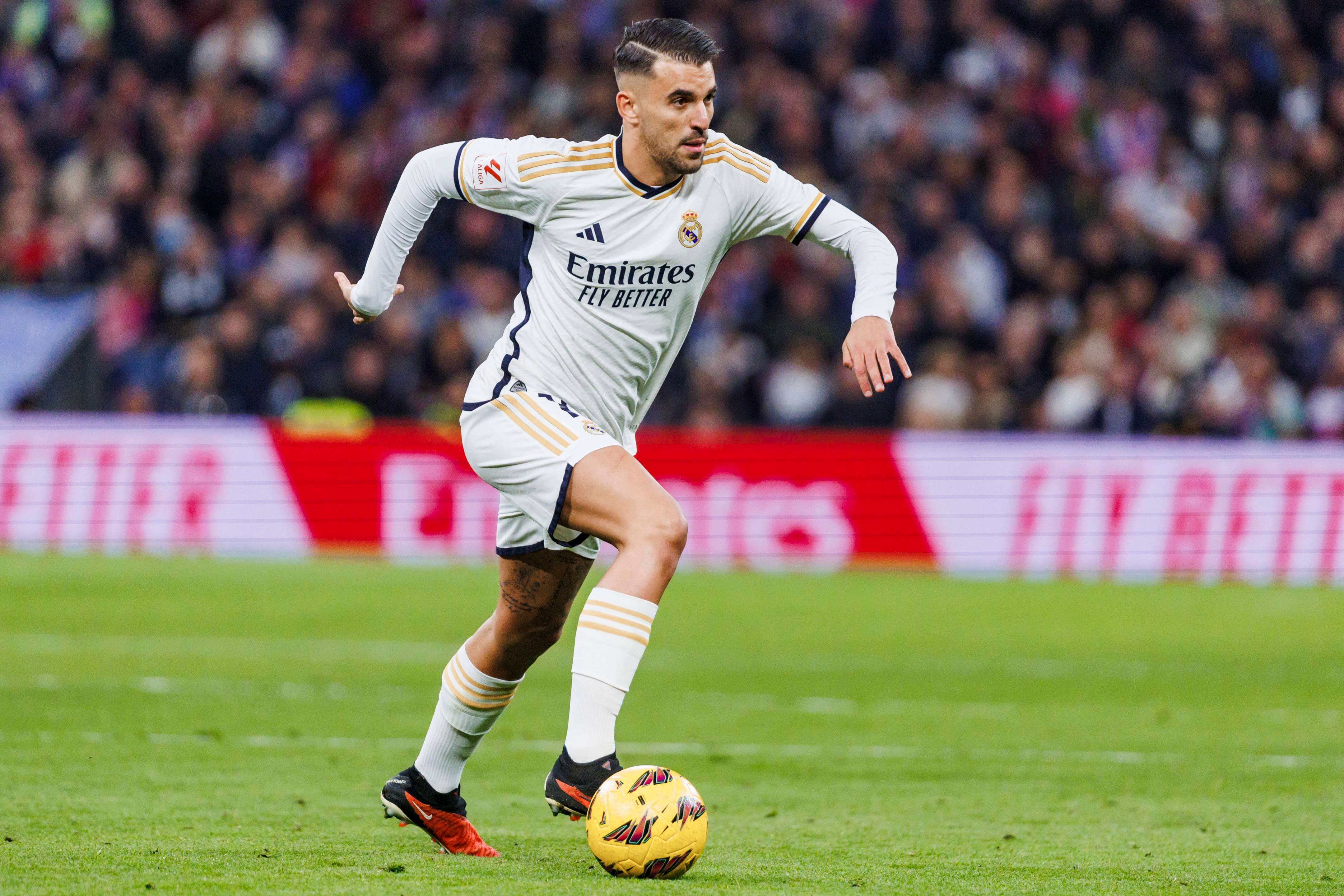 Dani Ceballos, en un partido con el Real Madrid.
