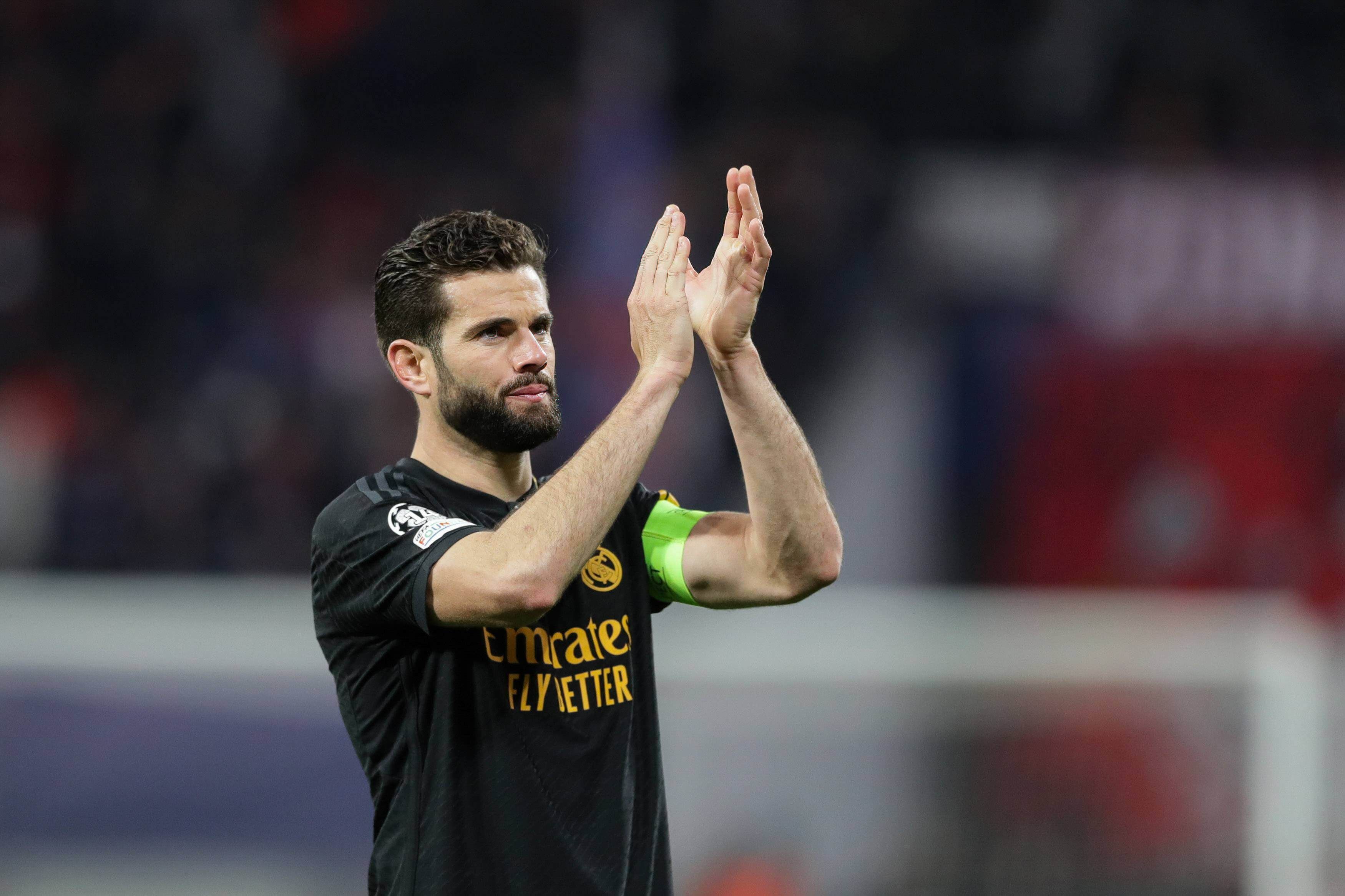 Nacho Fernández, después de un partido del Real Madrid.