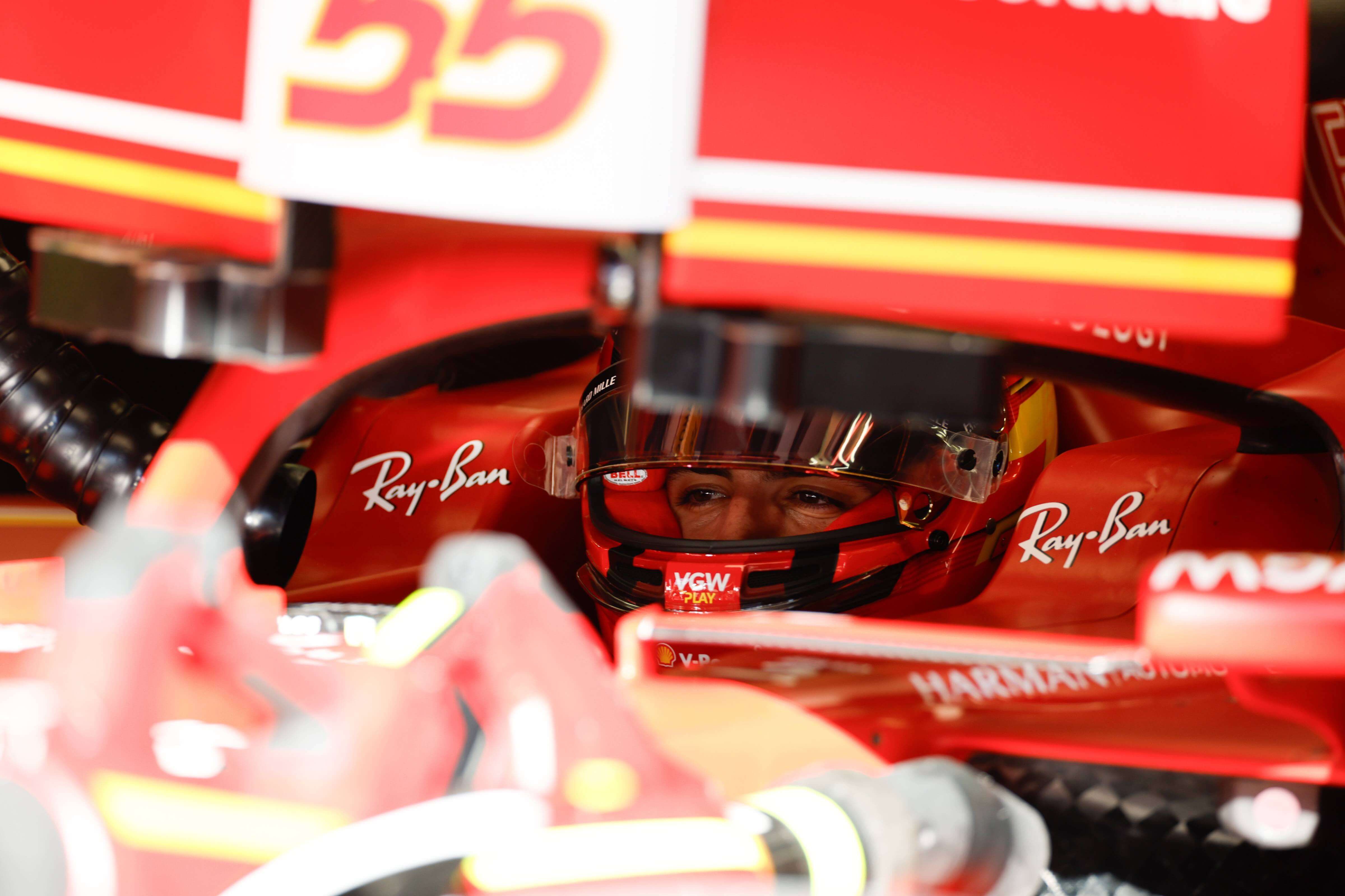 Carlos Sainz, en los test de Bahréin.
