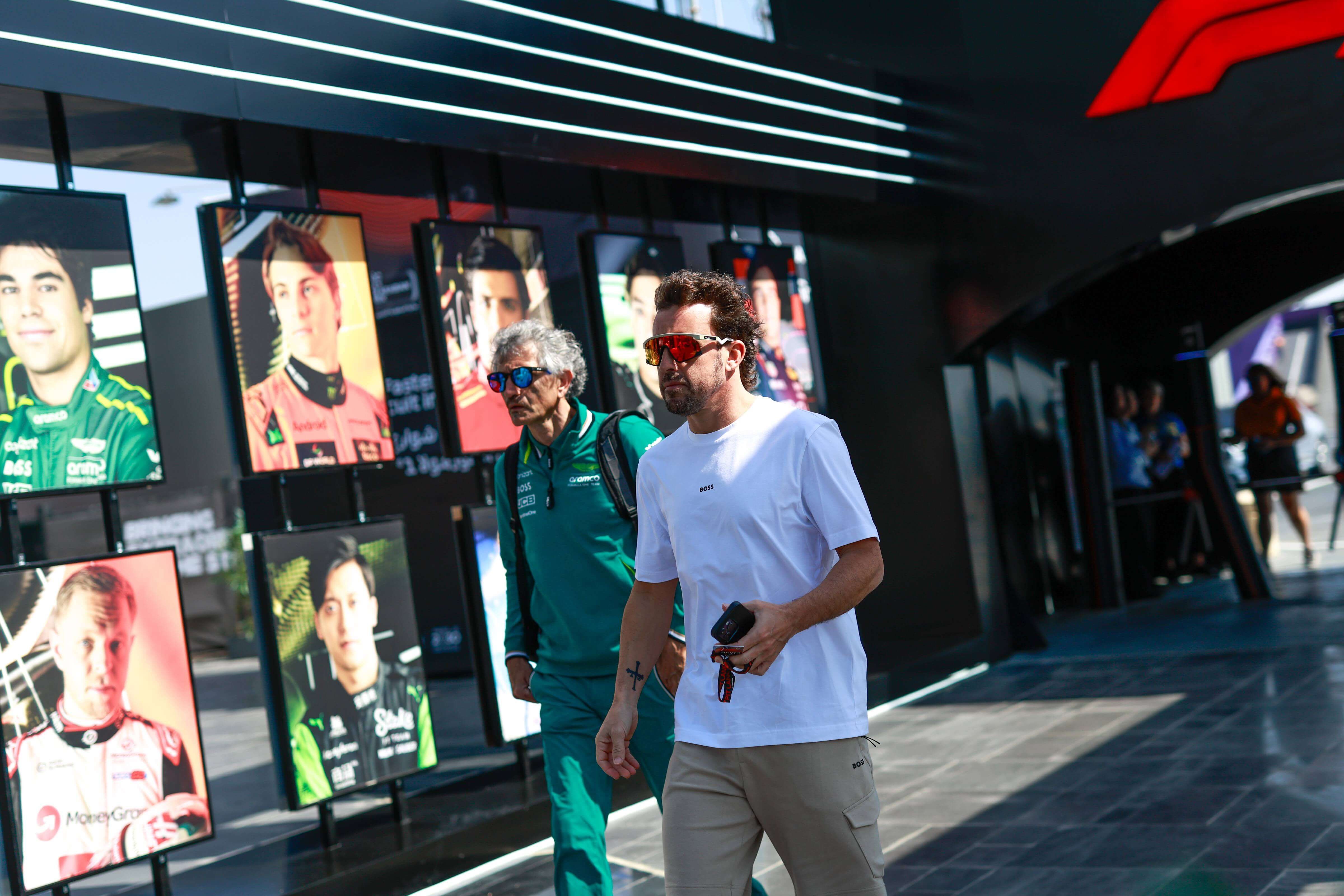 Fernando Alonso, en Arabia Saudí.