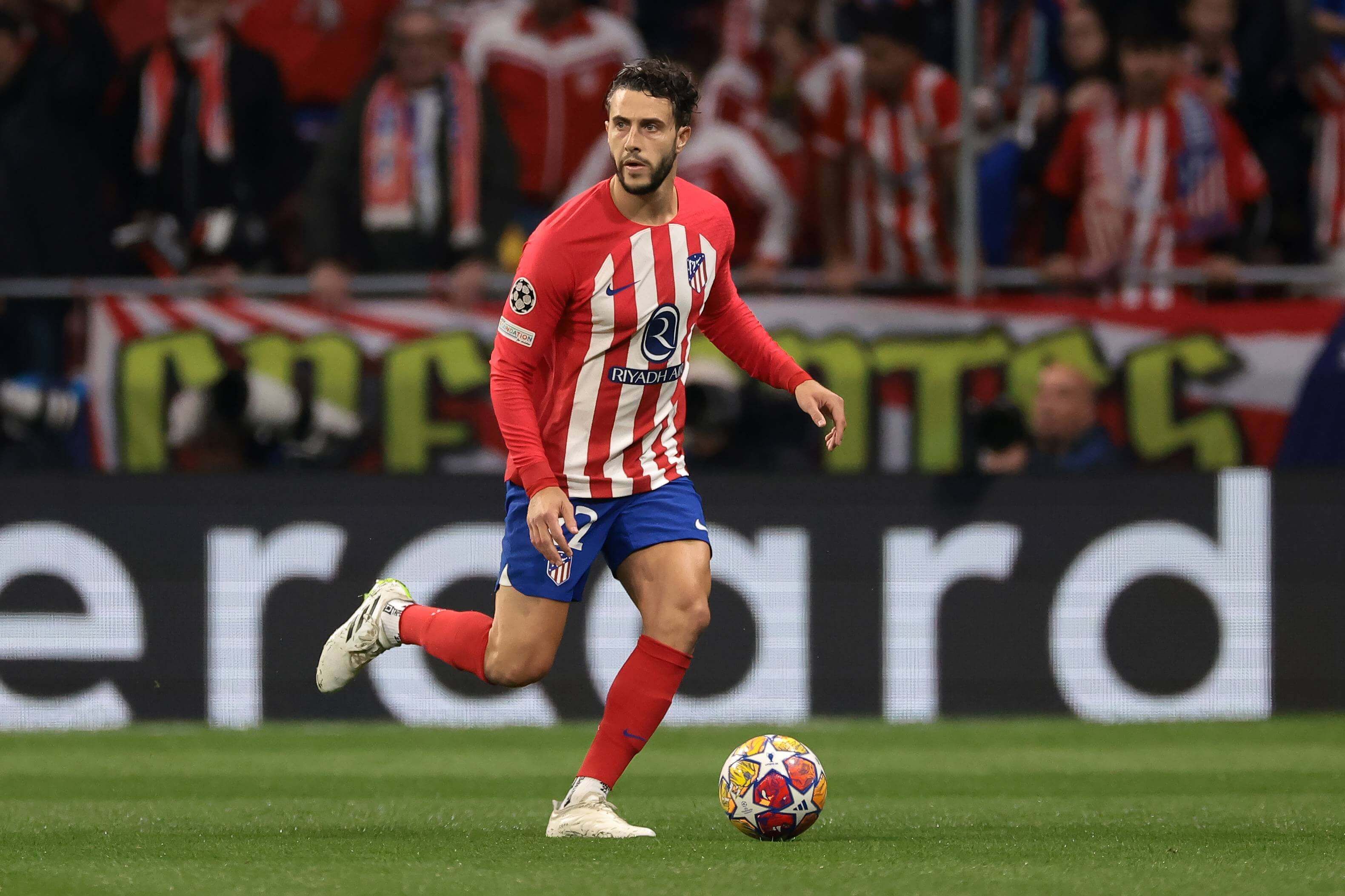  Mario Hermoso, en un partido de Champions con el Atlético.