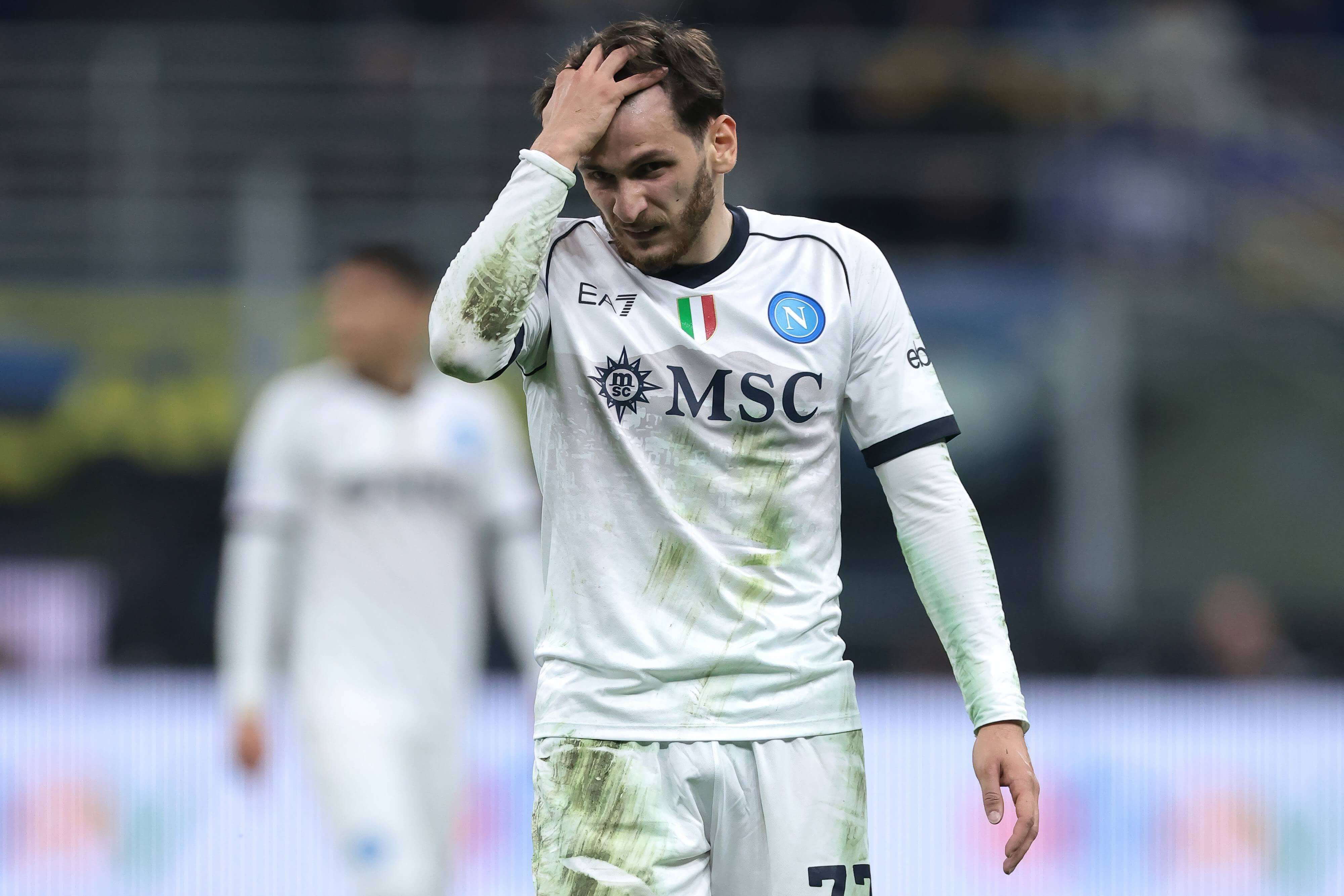 Kvaratskhelia, en un partido del Nápoles (FOTO: Cordón Press).