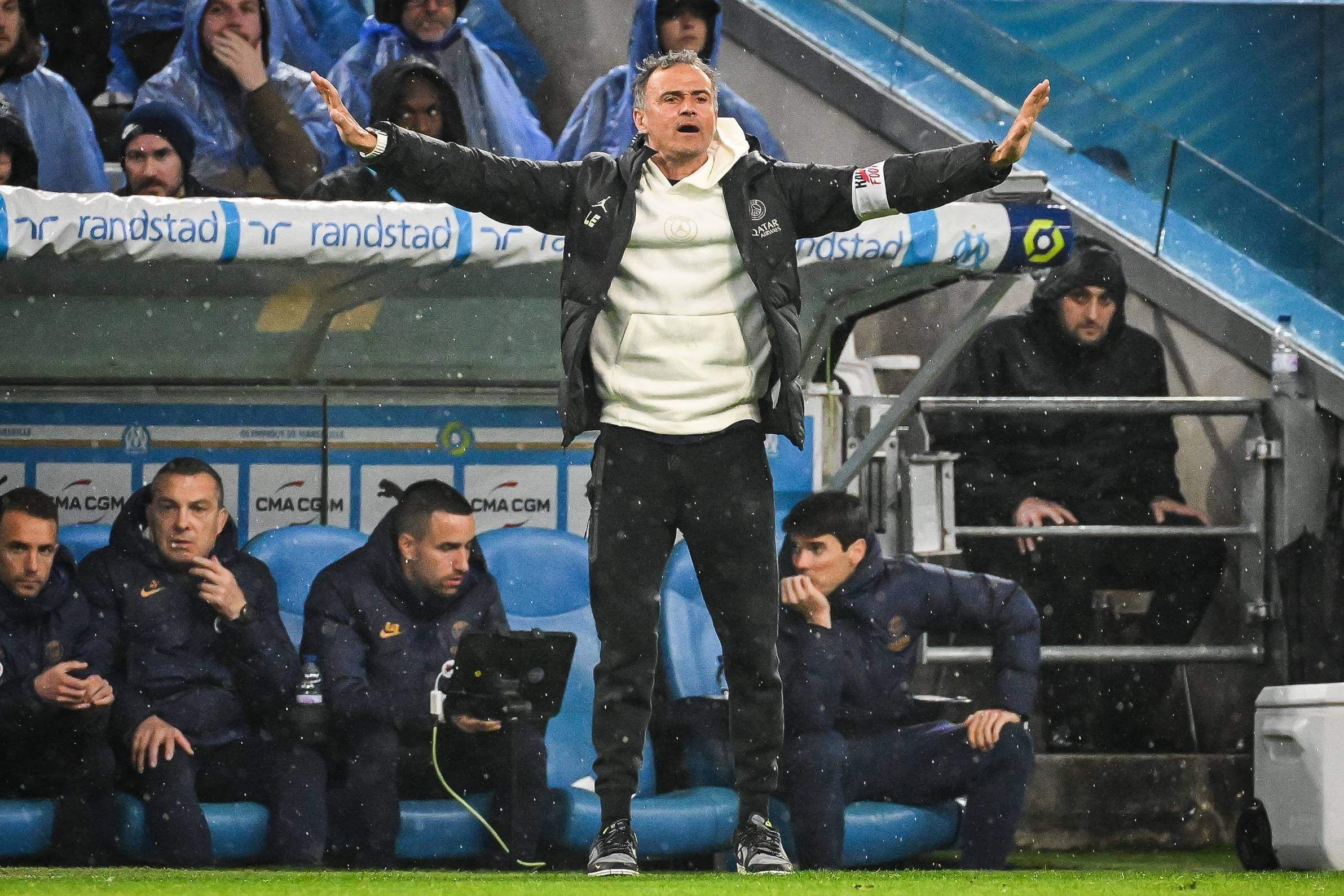 Luis Enrique, durante un partido