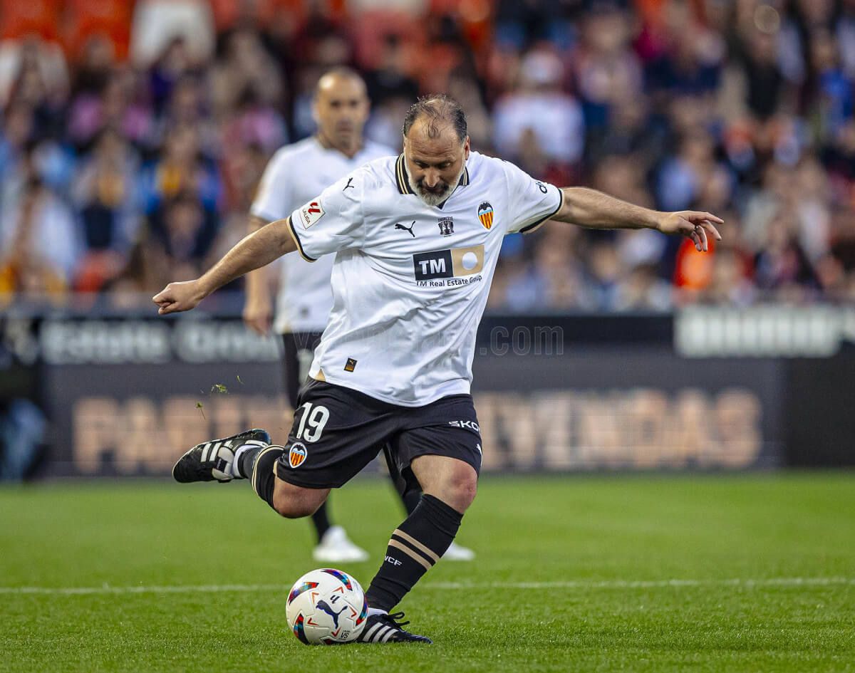  Rufete, en el partido de Leyendas del Triplete.