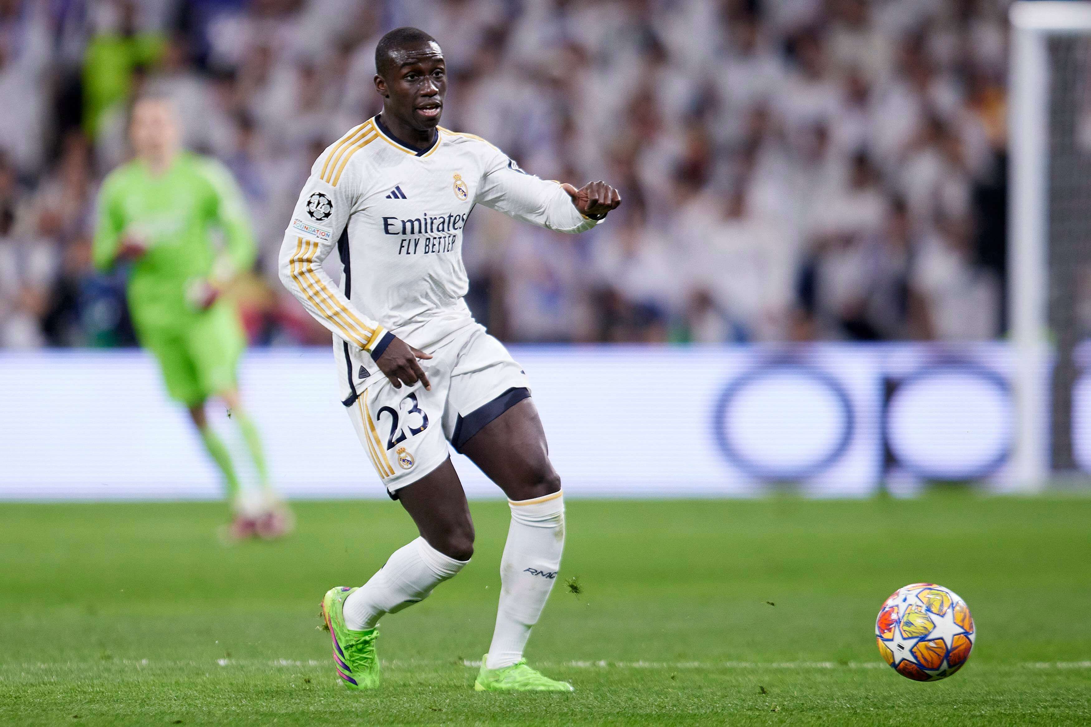  Ferland Mendy, en un partido de Champions con el Real Madrid.