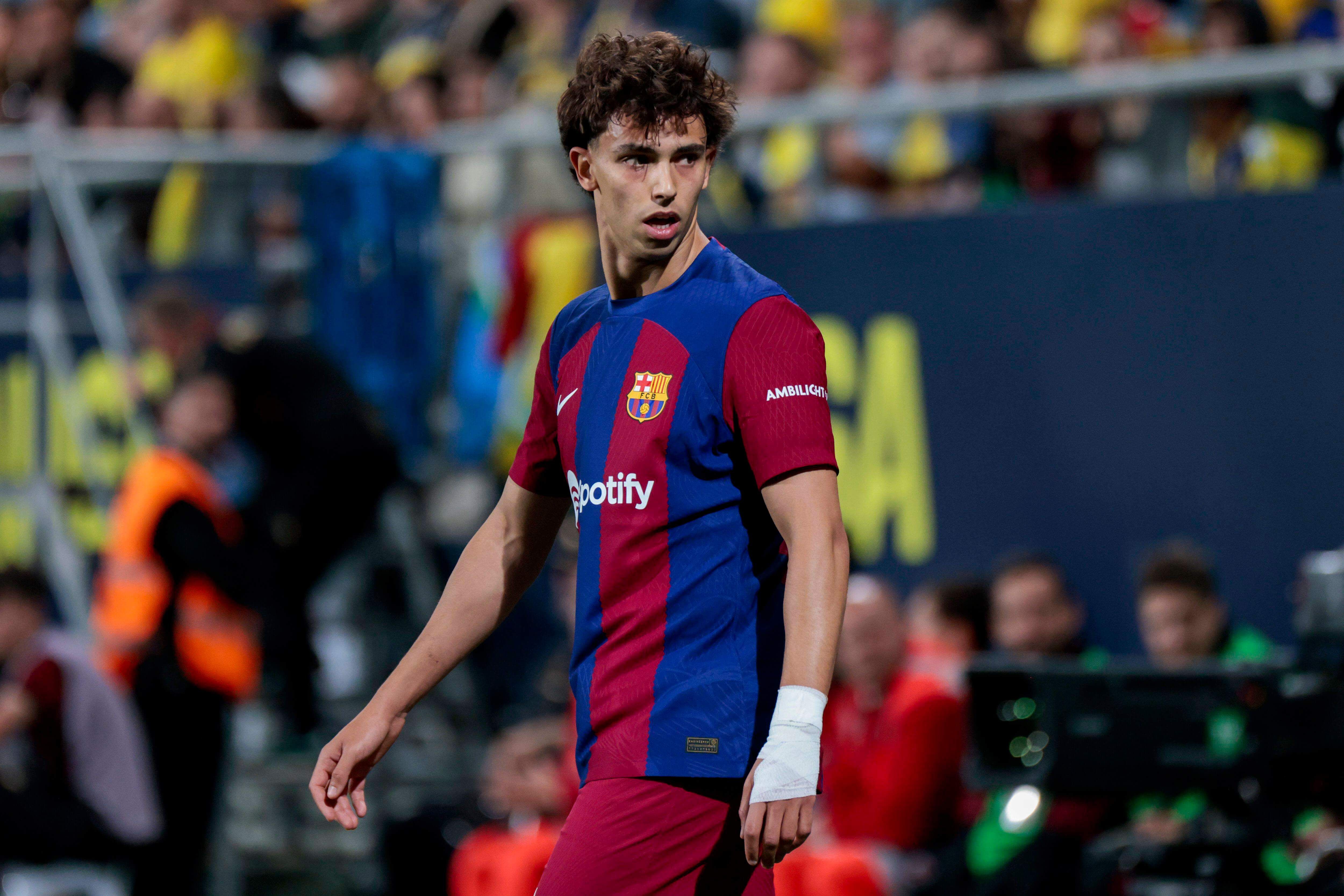  Joao Félix, en un partido con el Barça.
