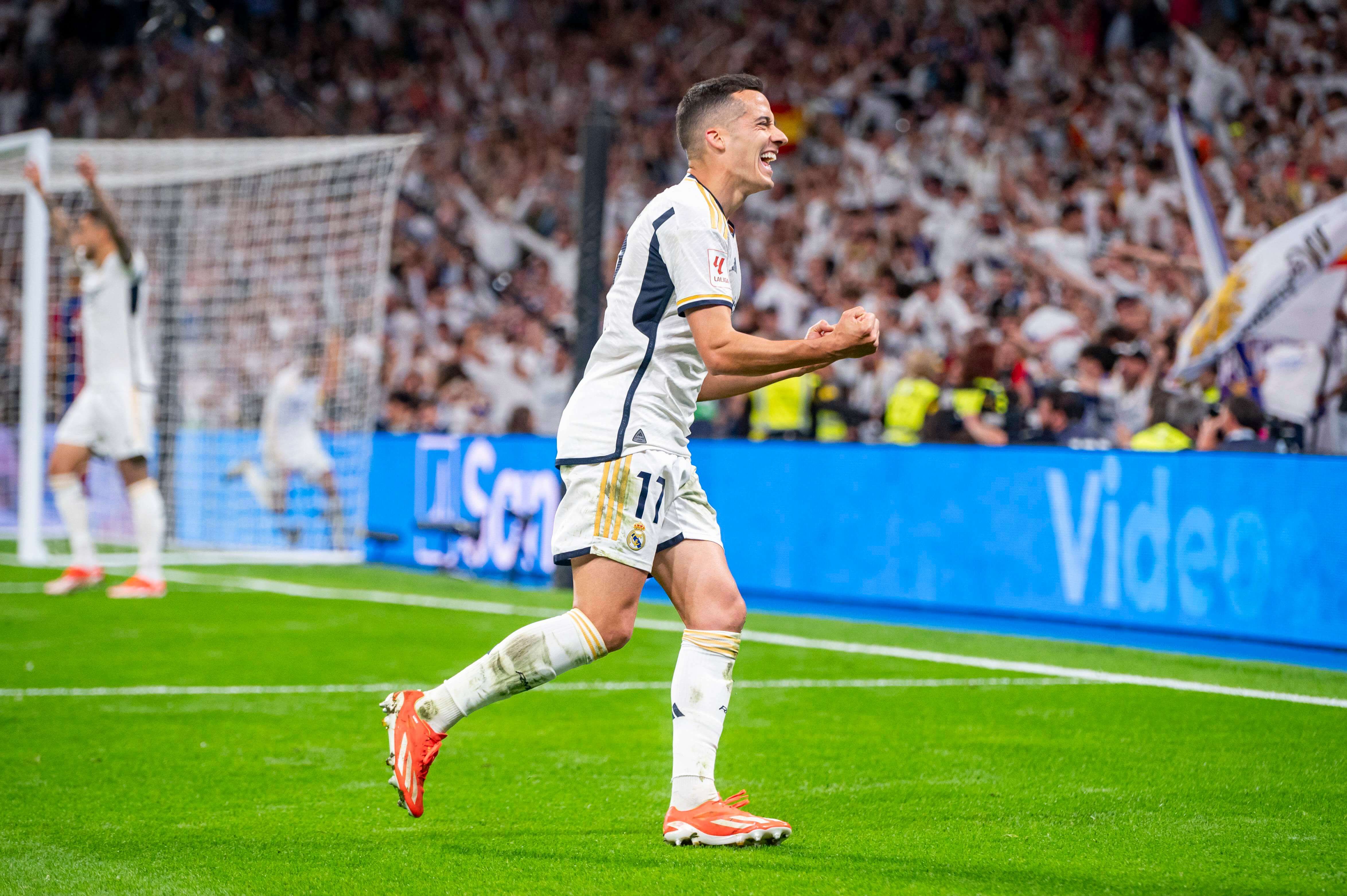  Lucas Vázquez celebra su gol en el Real Madrid-Barcelona (FOTO: Cordón Press).