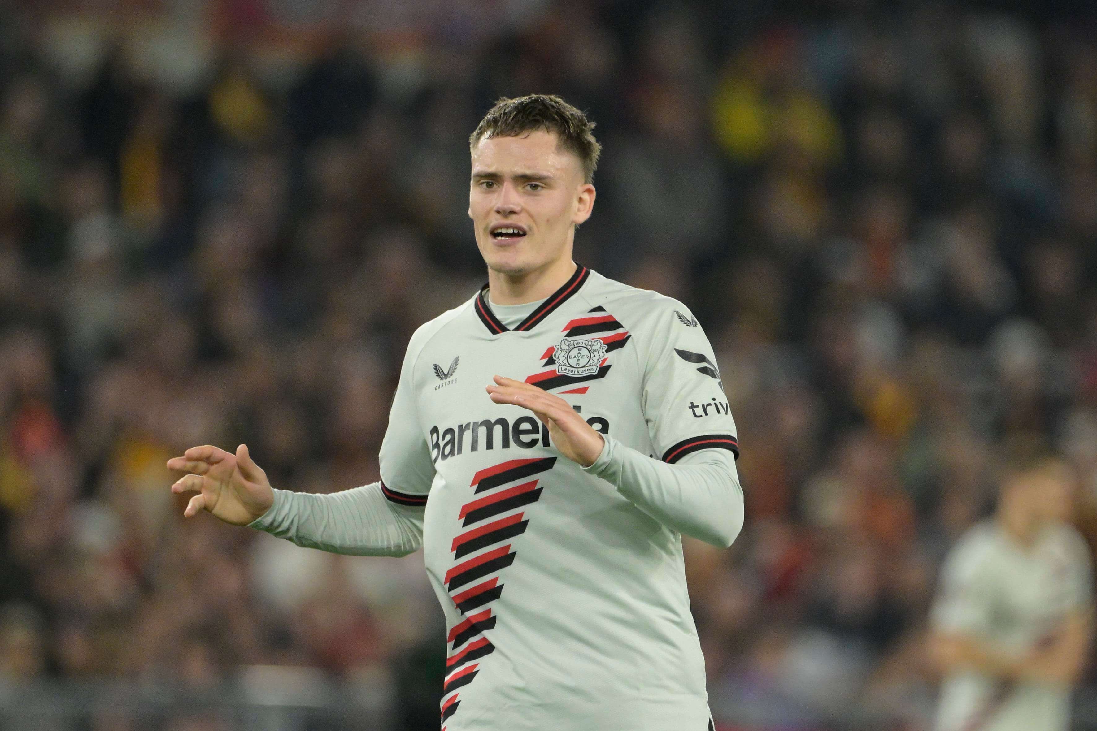  Florian Wirtz, en un partido del Bayer Leverkusen (FOTO: Cordón Press).