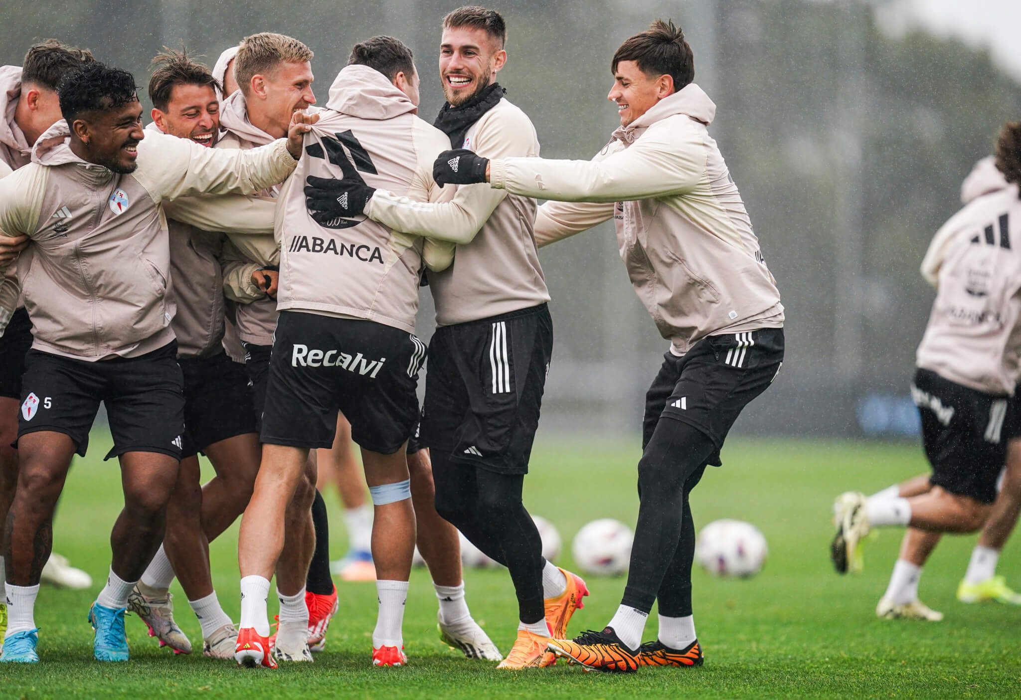 Entrenamiento del Celta.