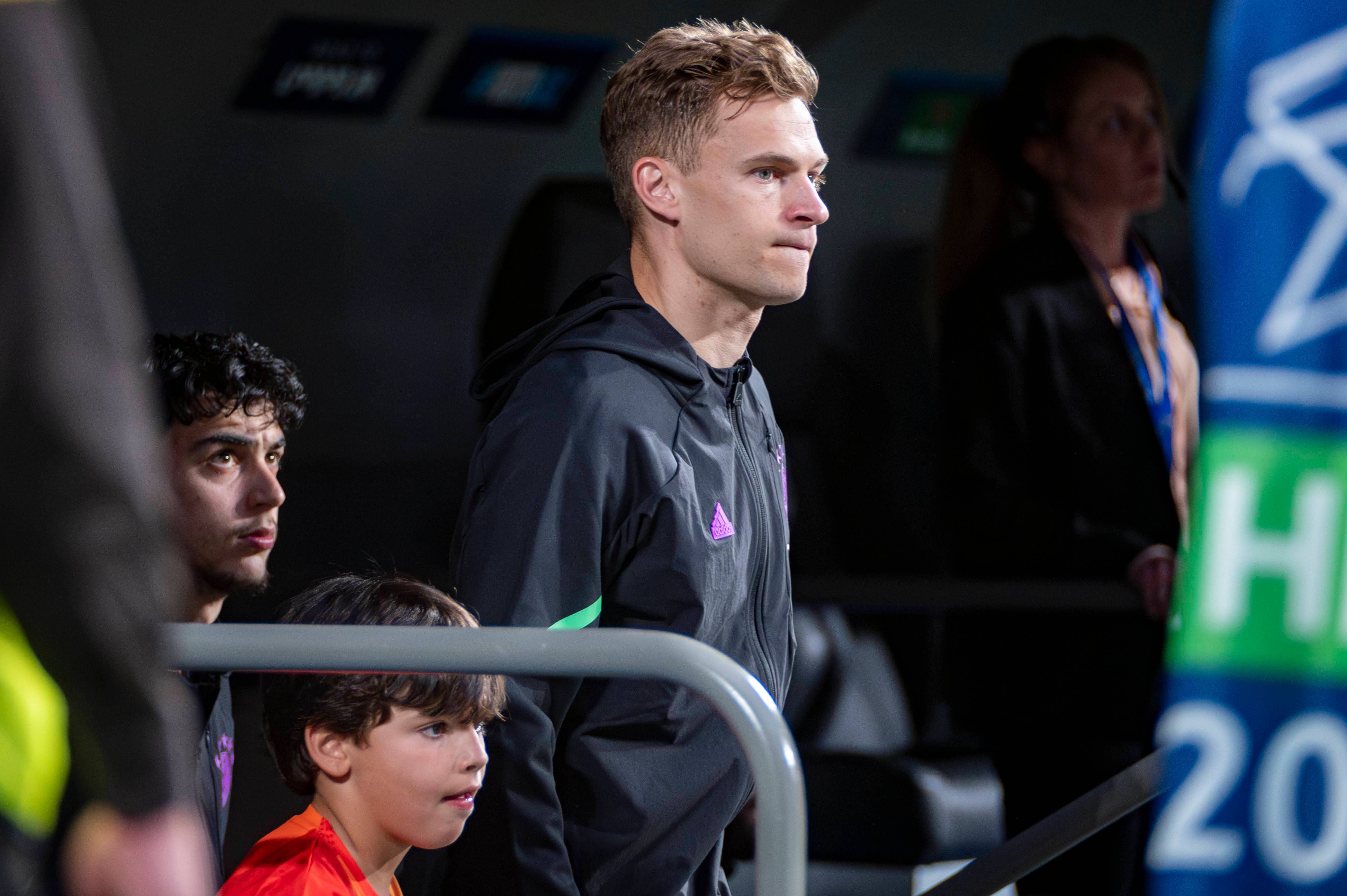 Kimmich sale al Bernabéu en un partido del Bayern de Múnich (FOTO: Cordón Press).