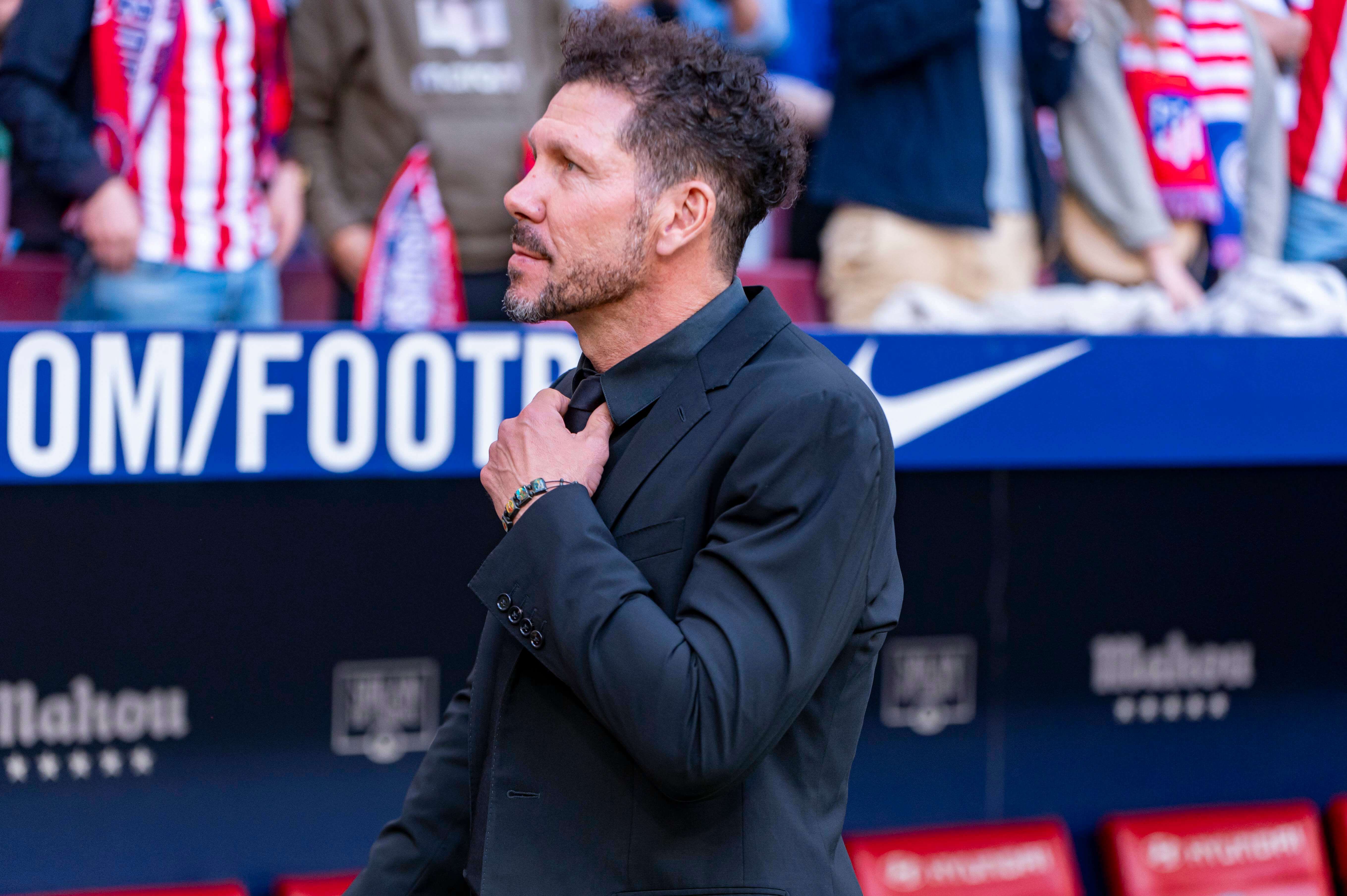  Diego Pablo Simeone, en el Metropolitano.