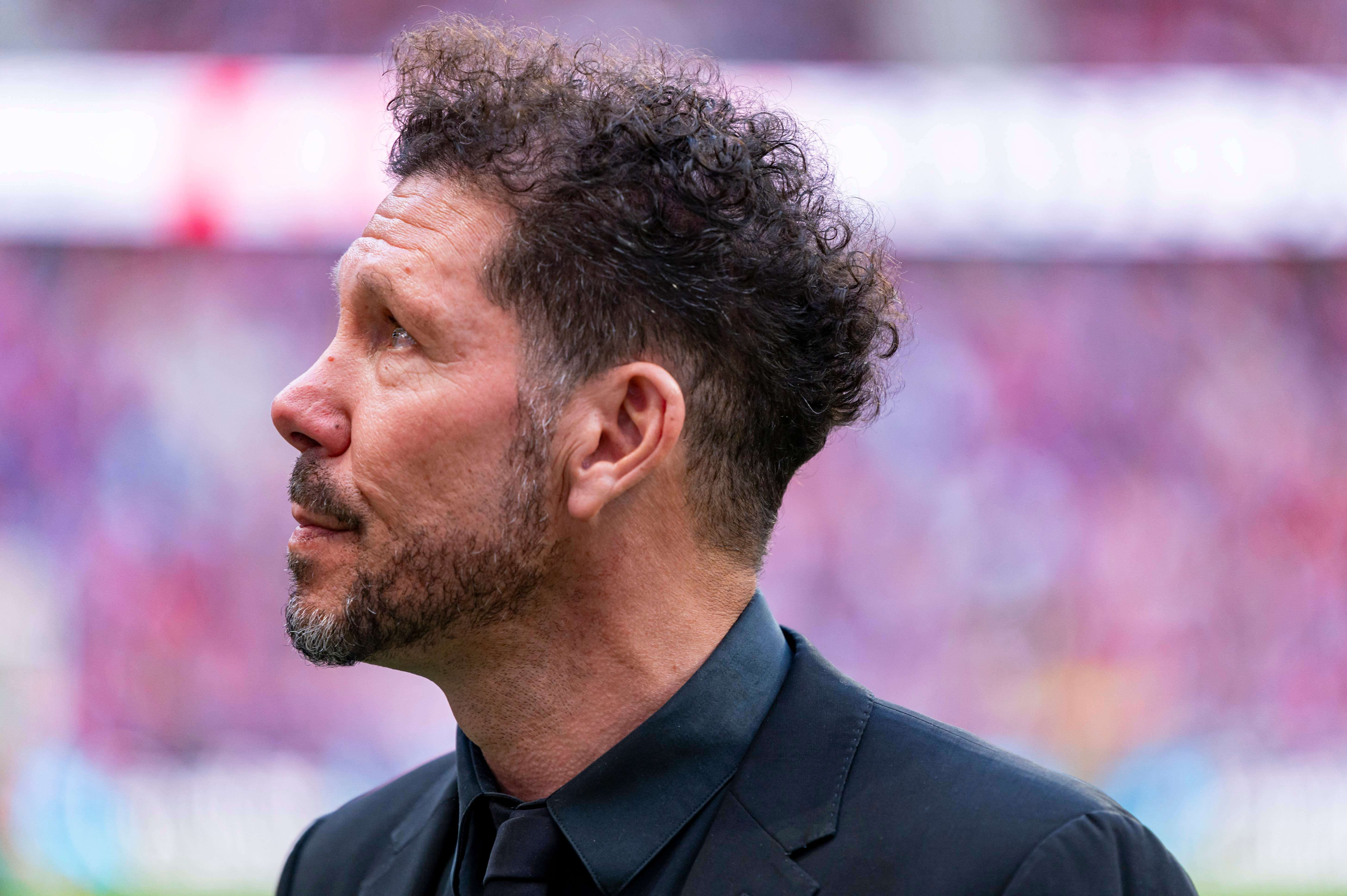  Diego Pablo Simeone, en un partido del Atlético.