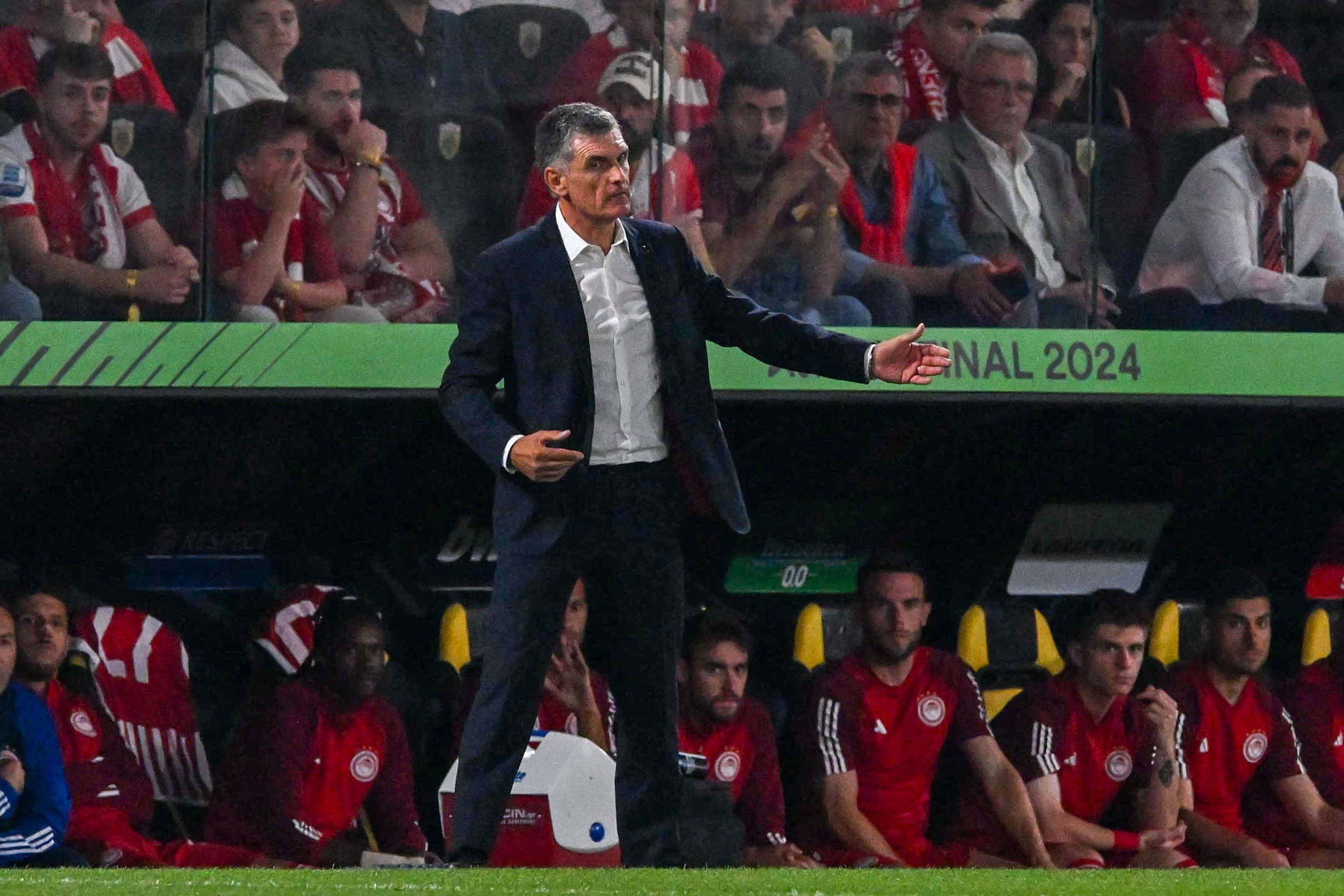 Mendilibar, en la final de la Conference.