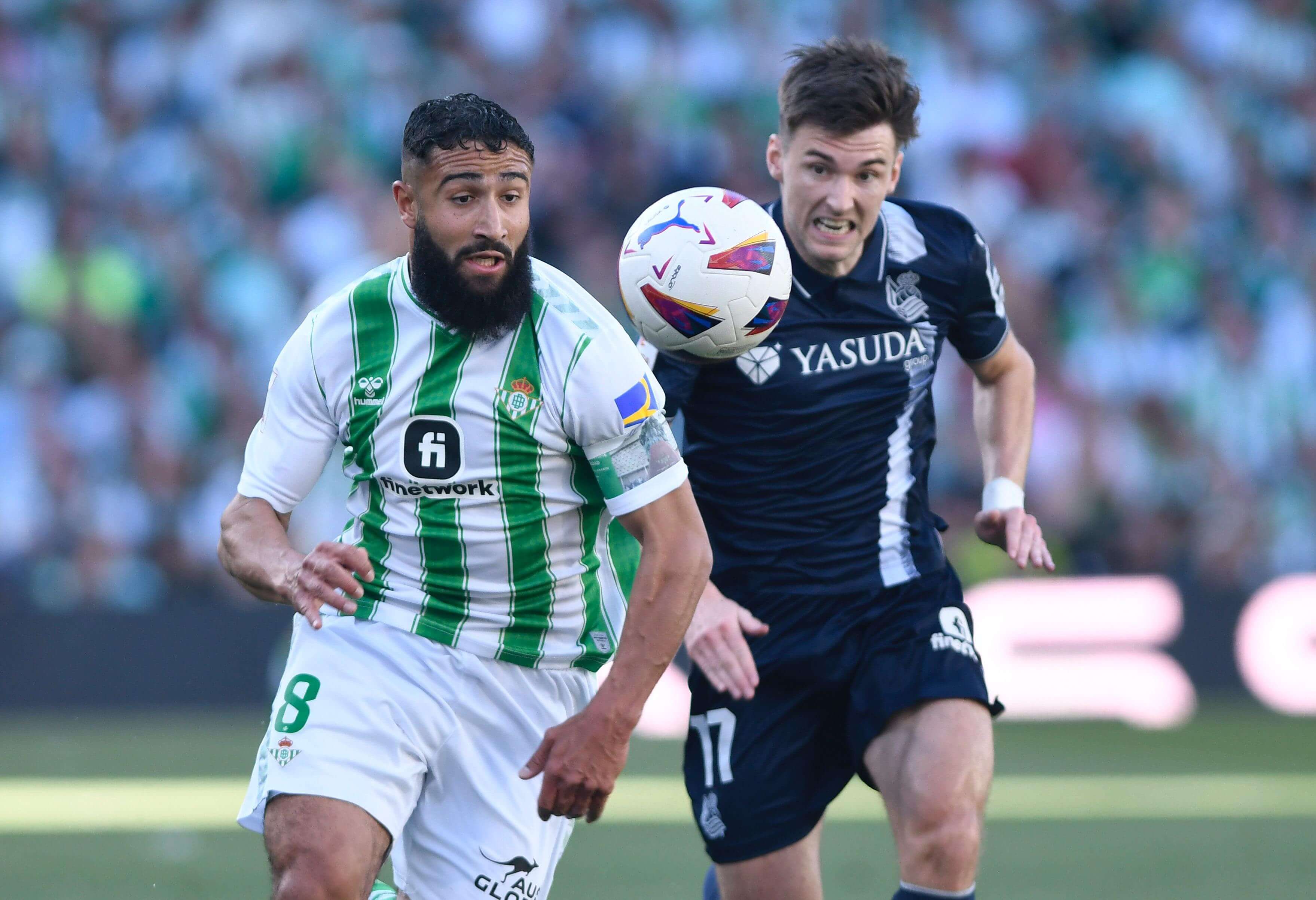  Nabil Fekir ante la Real Sociedad.