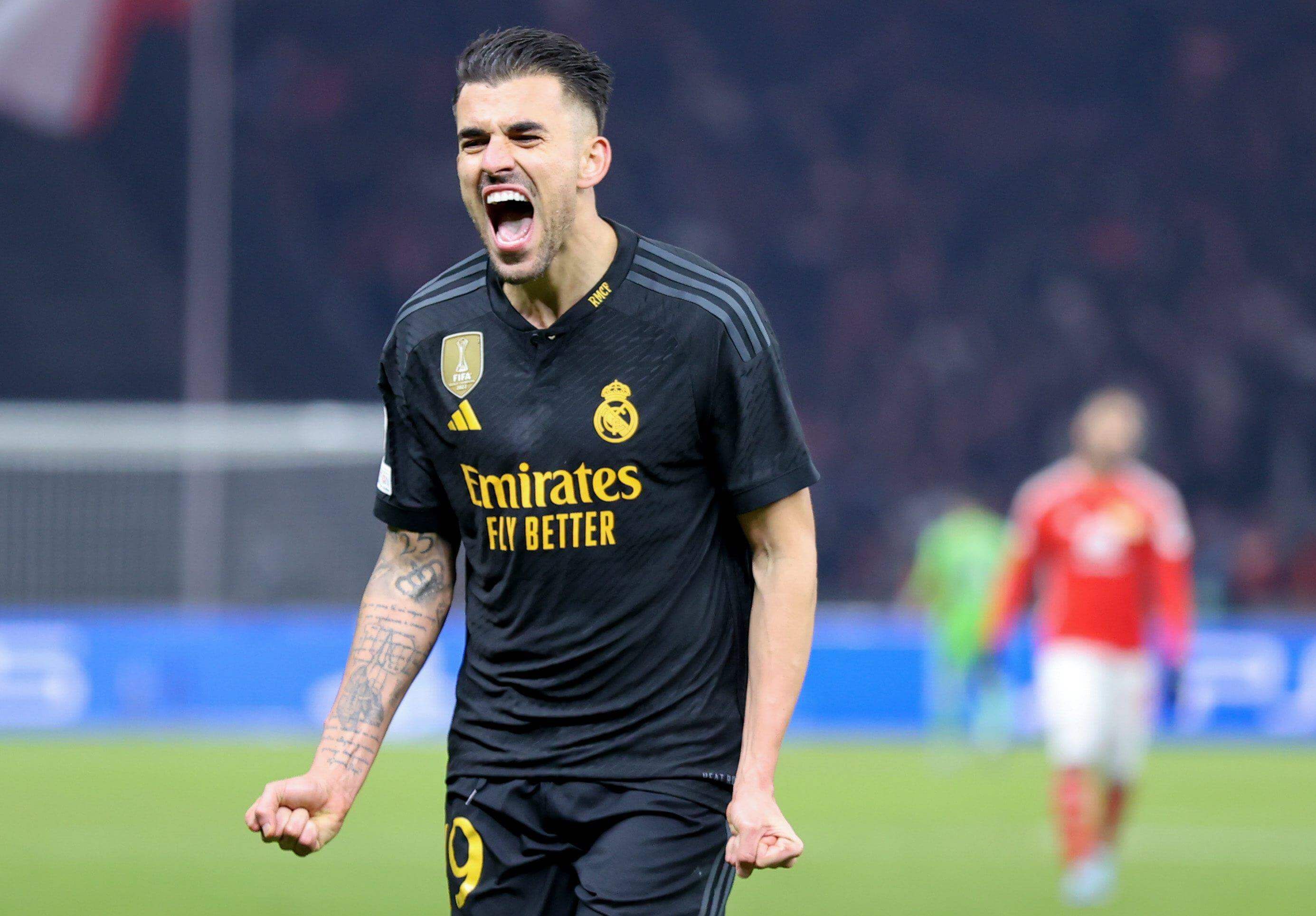 Dani Ceballos celebra un gol del Real Madrid en Champions (Cordon Press)