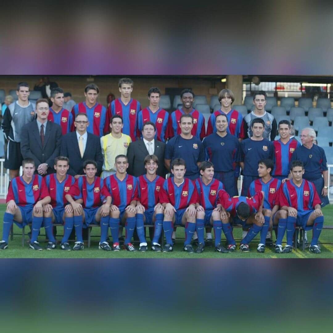  Imagen compartida por García Pimienta en Instagram de aquel equipo cadete.