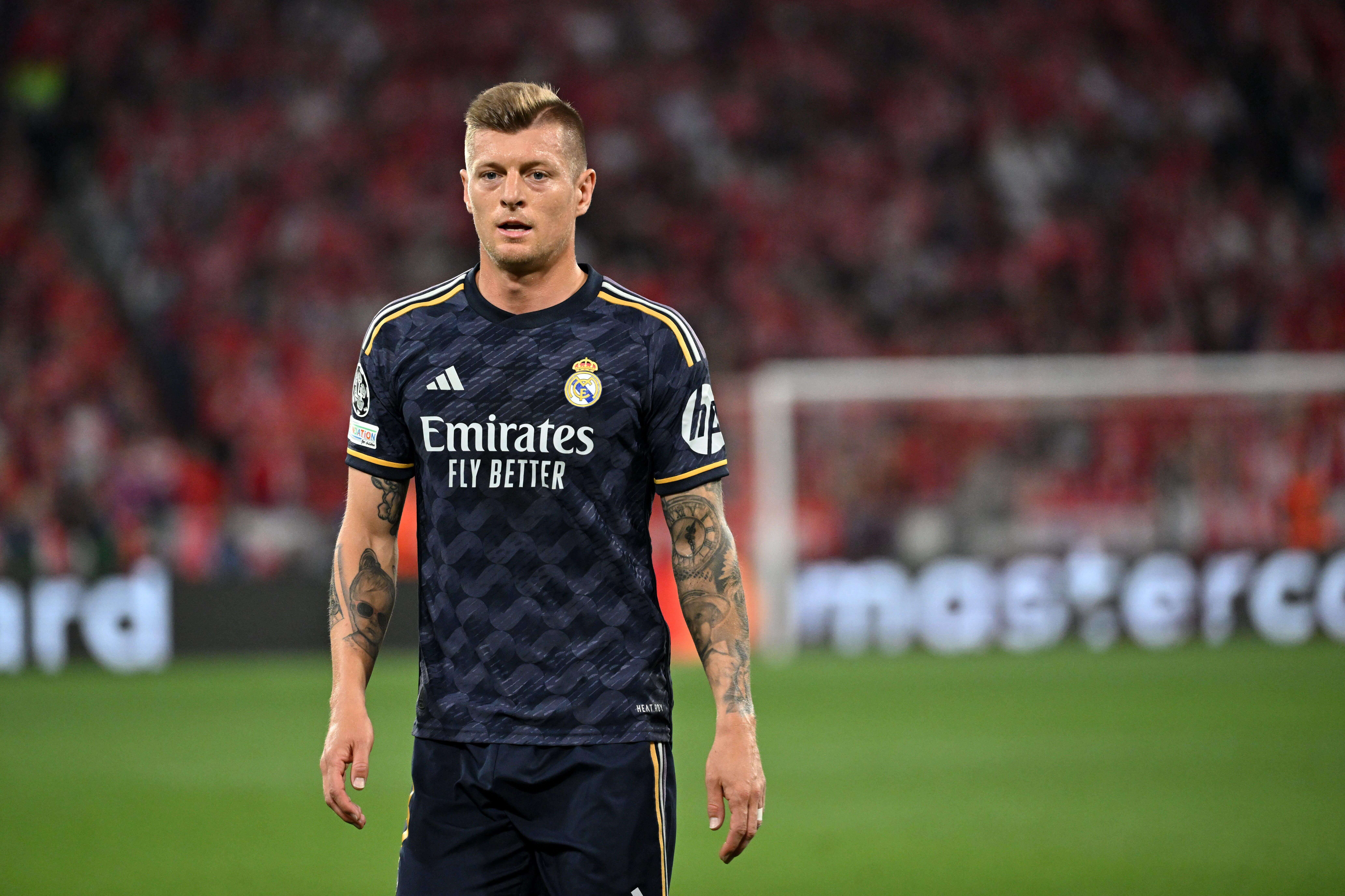 Toni Kroos, durante el Bayern-Real Madrid.
