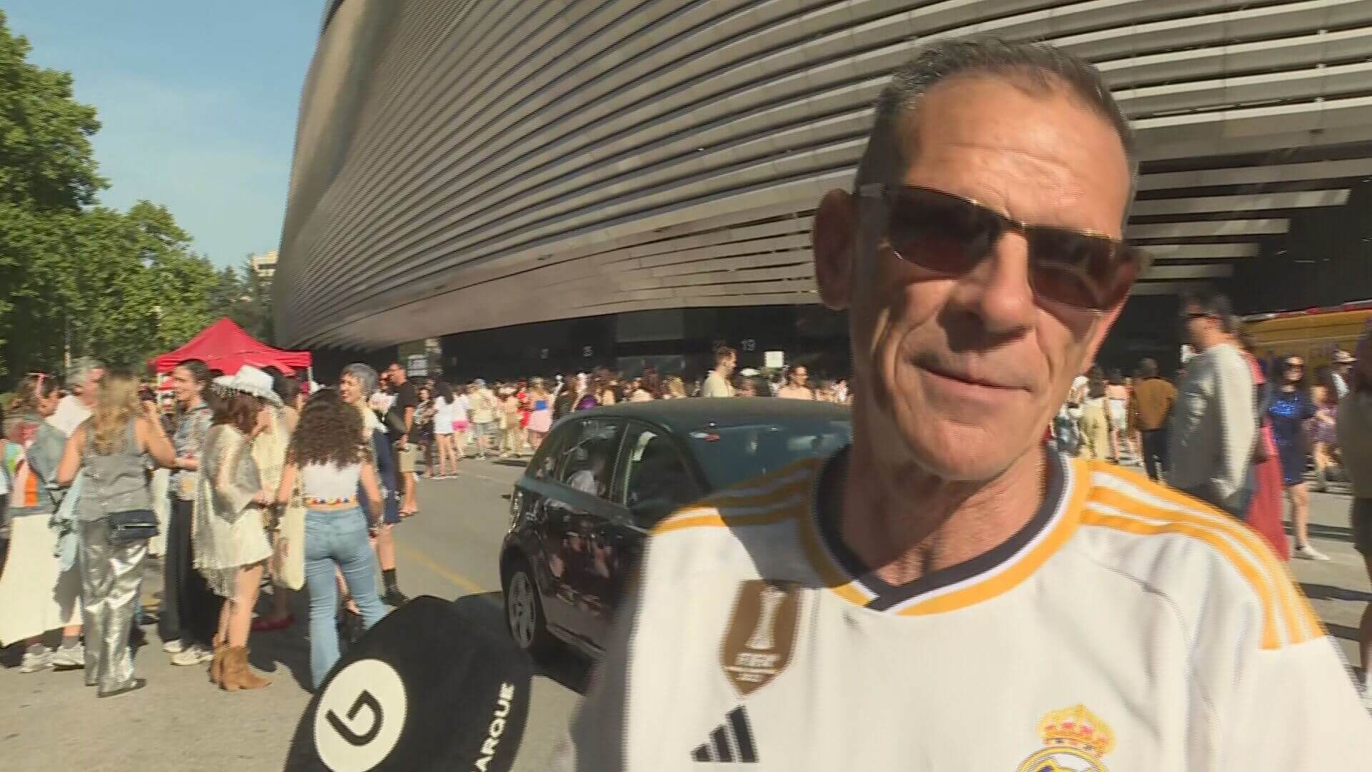  Seguidores del Real Madrid fueron a presenciar el concierto de Taylor Swift.