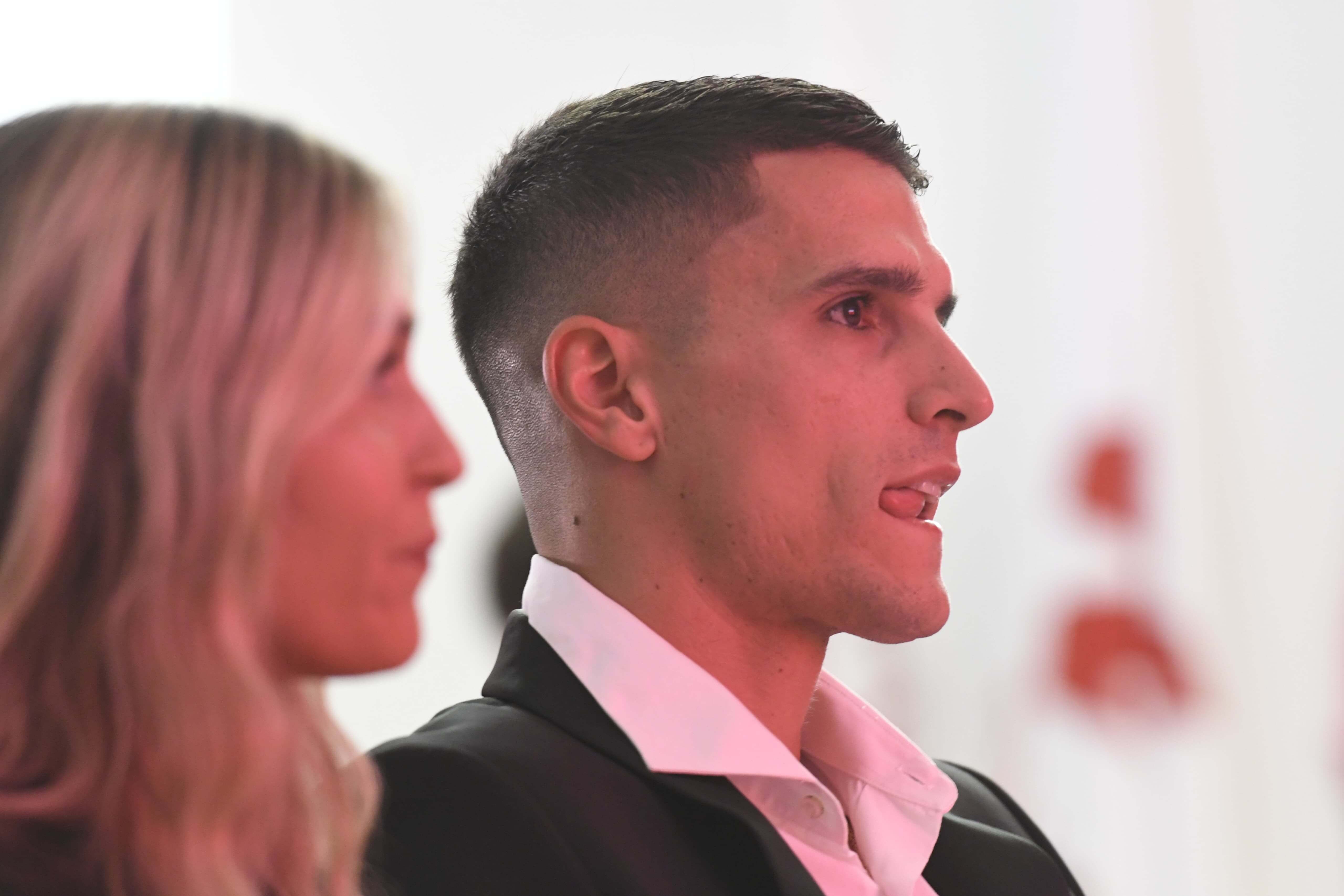 Erik Lamela en su despedida (foto: Kiko Hurtado).