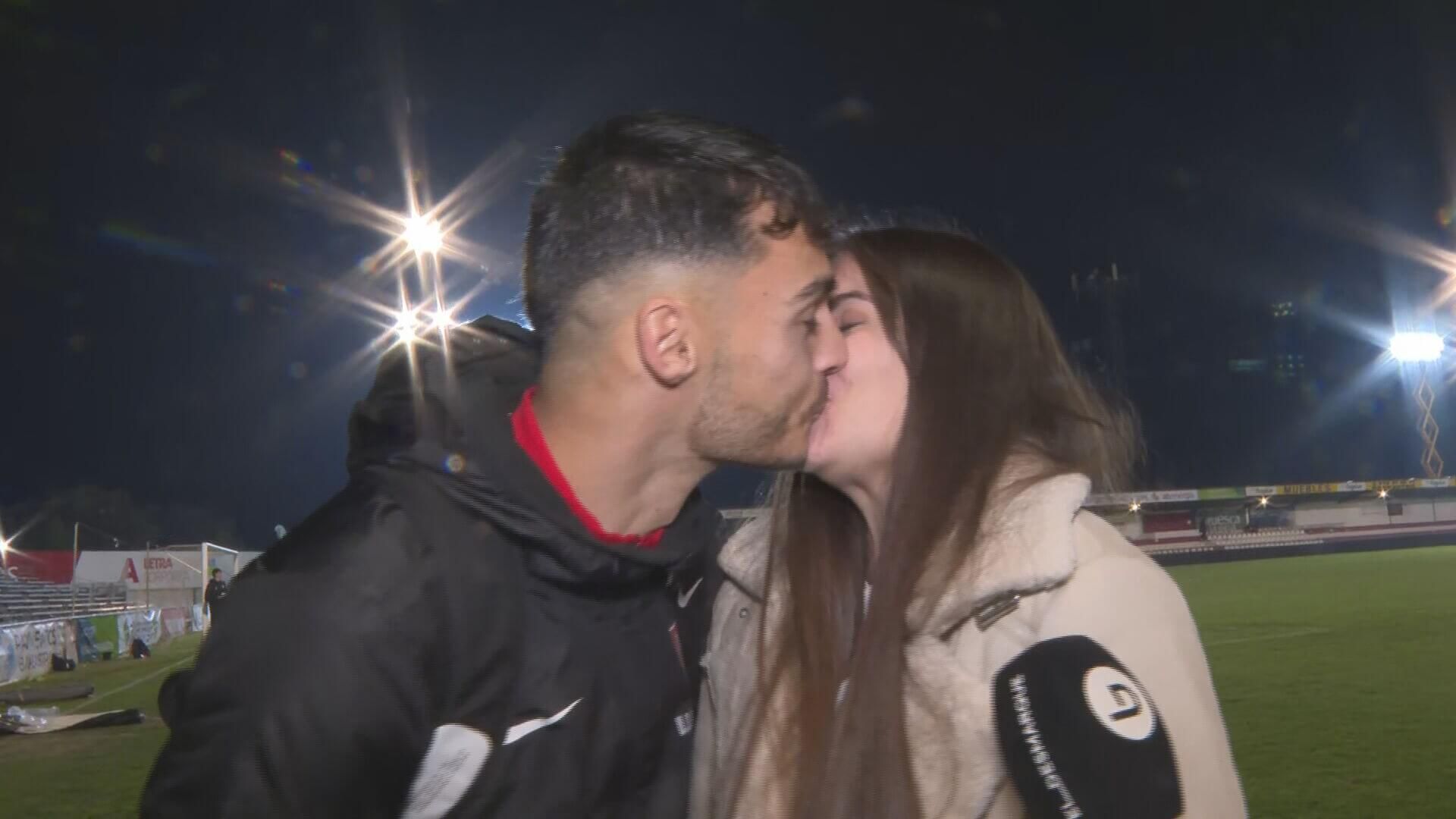  Israel y Pilar tras el Barbastro-Barcelona (Fuente: ElDesmarque)