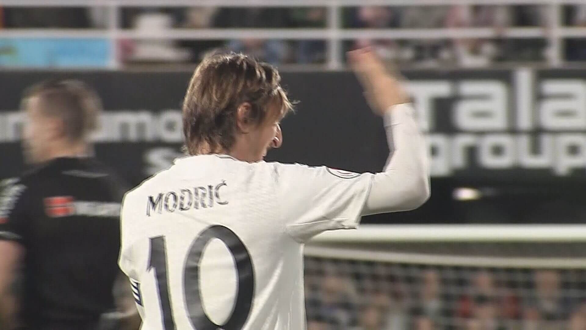  Modric tras su gol a la Deportiva Minera