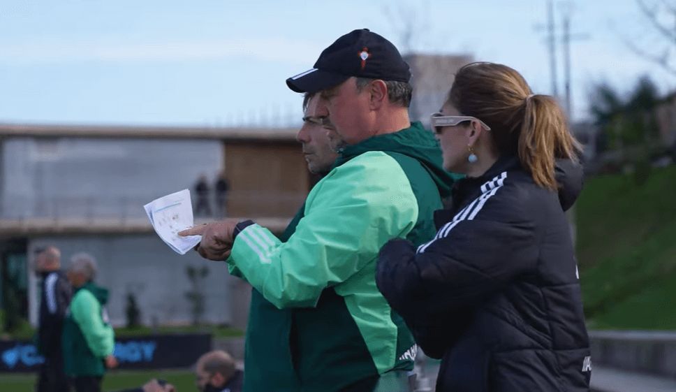  Rafa Benítez con Marian Mouriño.