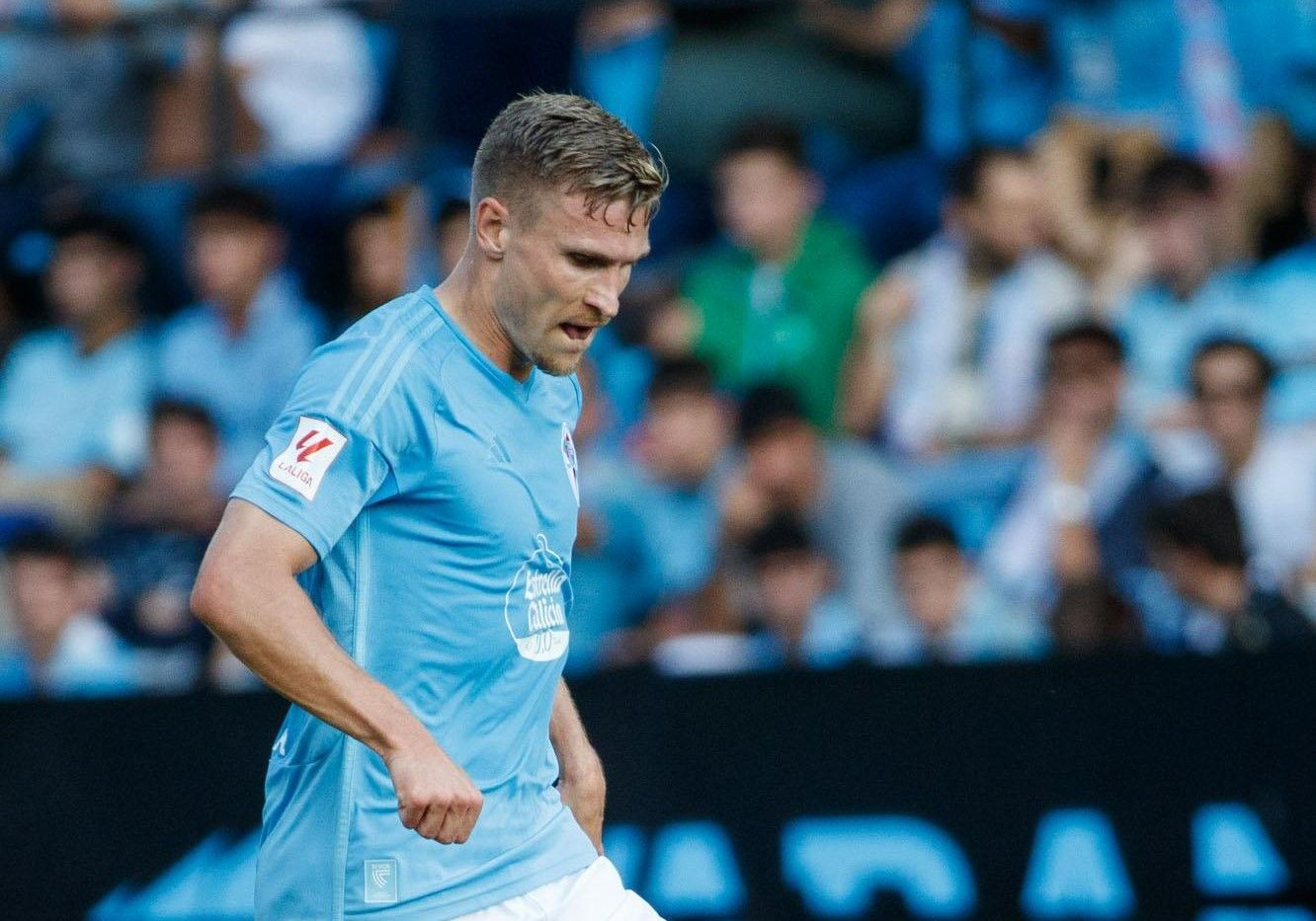 Carl Starfelt, en el Celta - Mallorca.