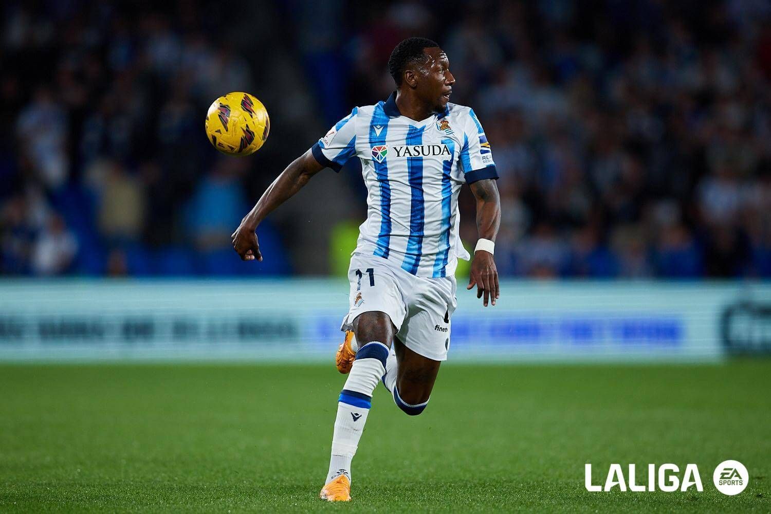 Sheraldo Becker hizo el 1-1 en el Real Sociedad - Almería.