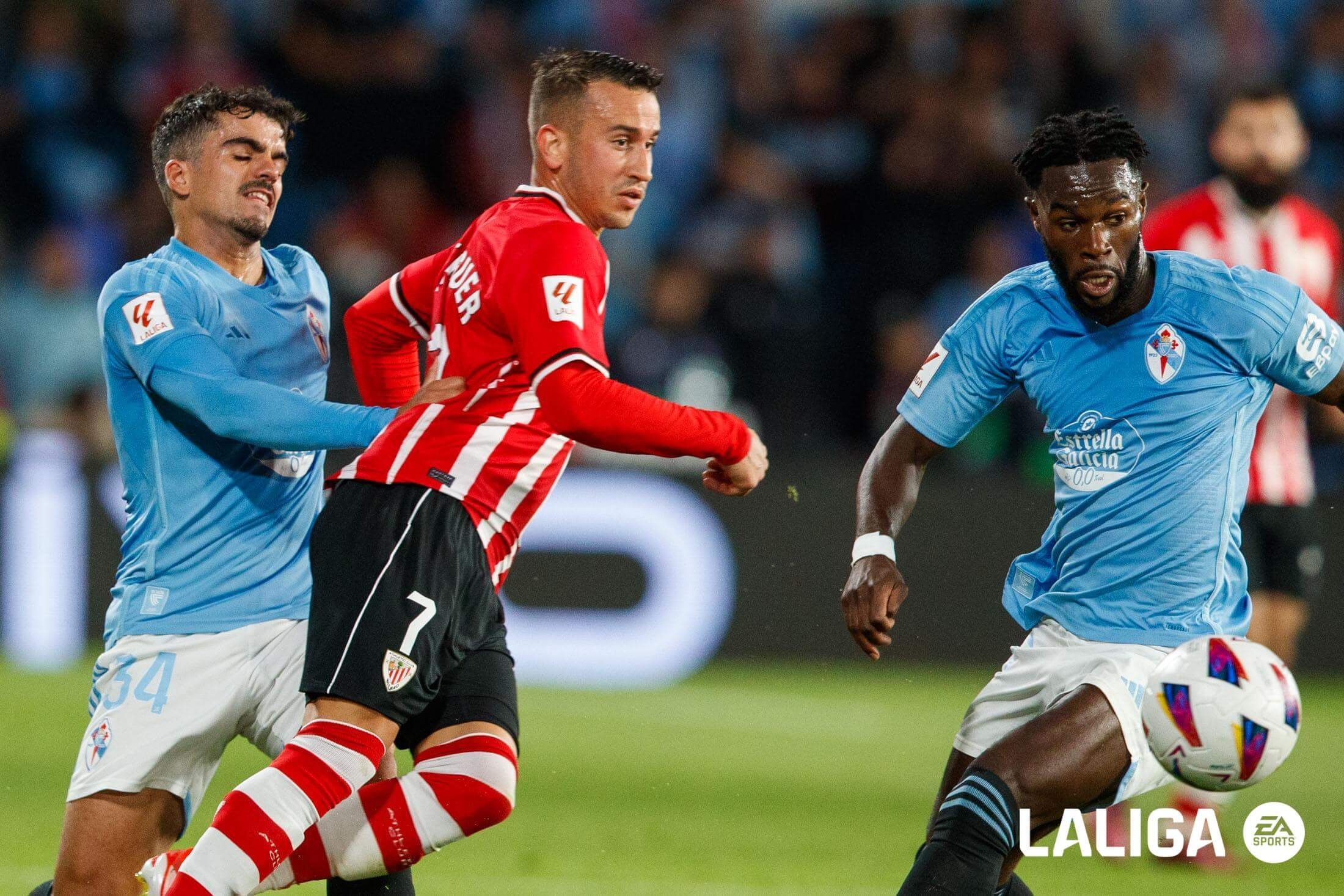 Berenguer en el Celta-Athletic jugado en Balaídos.