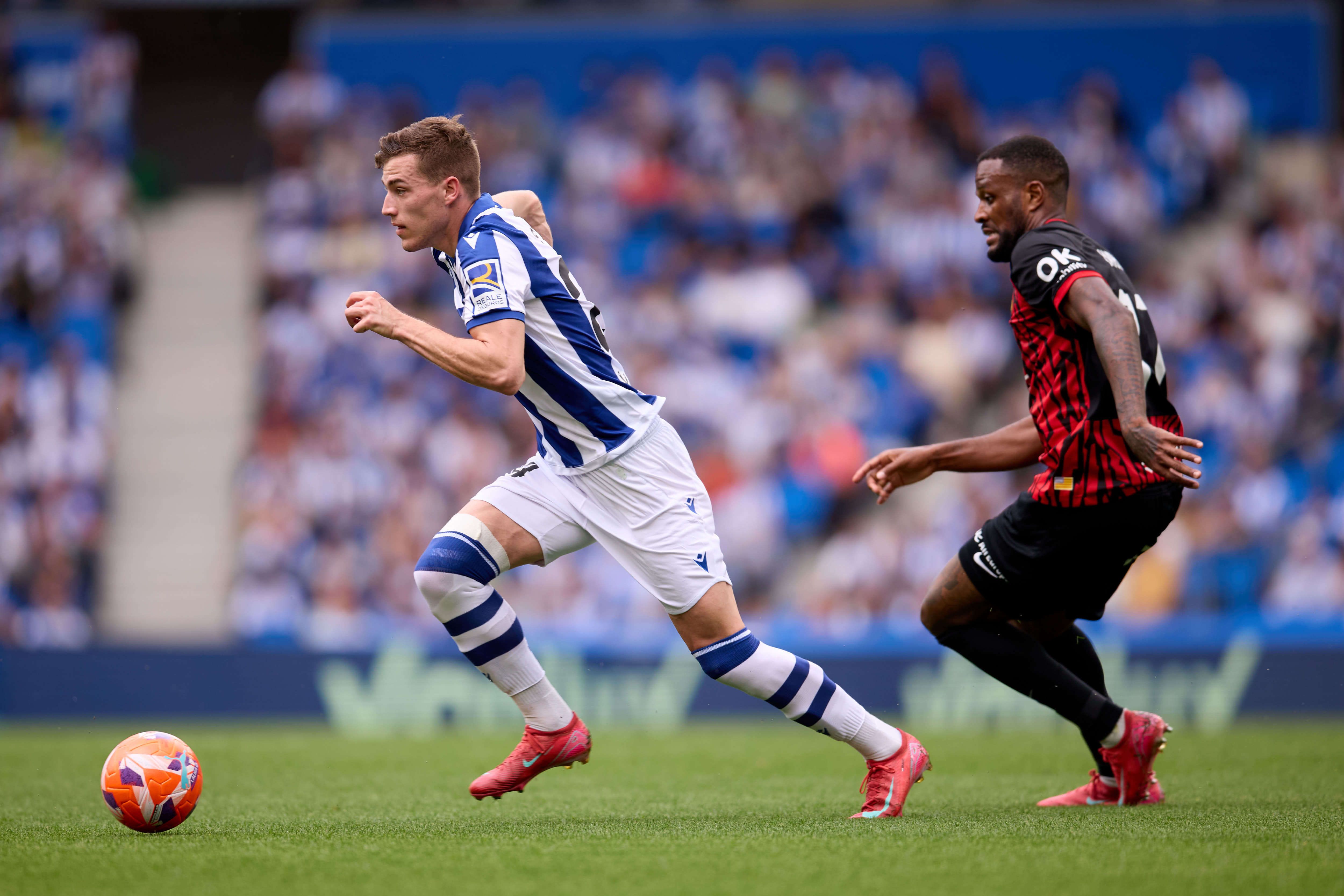 Luka Sucic, en el Real Sociedad-Mallorca.