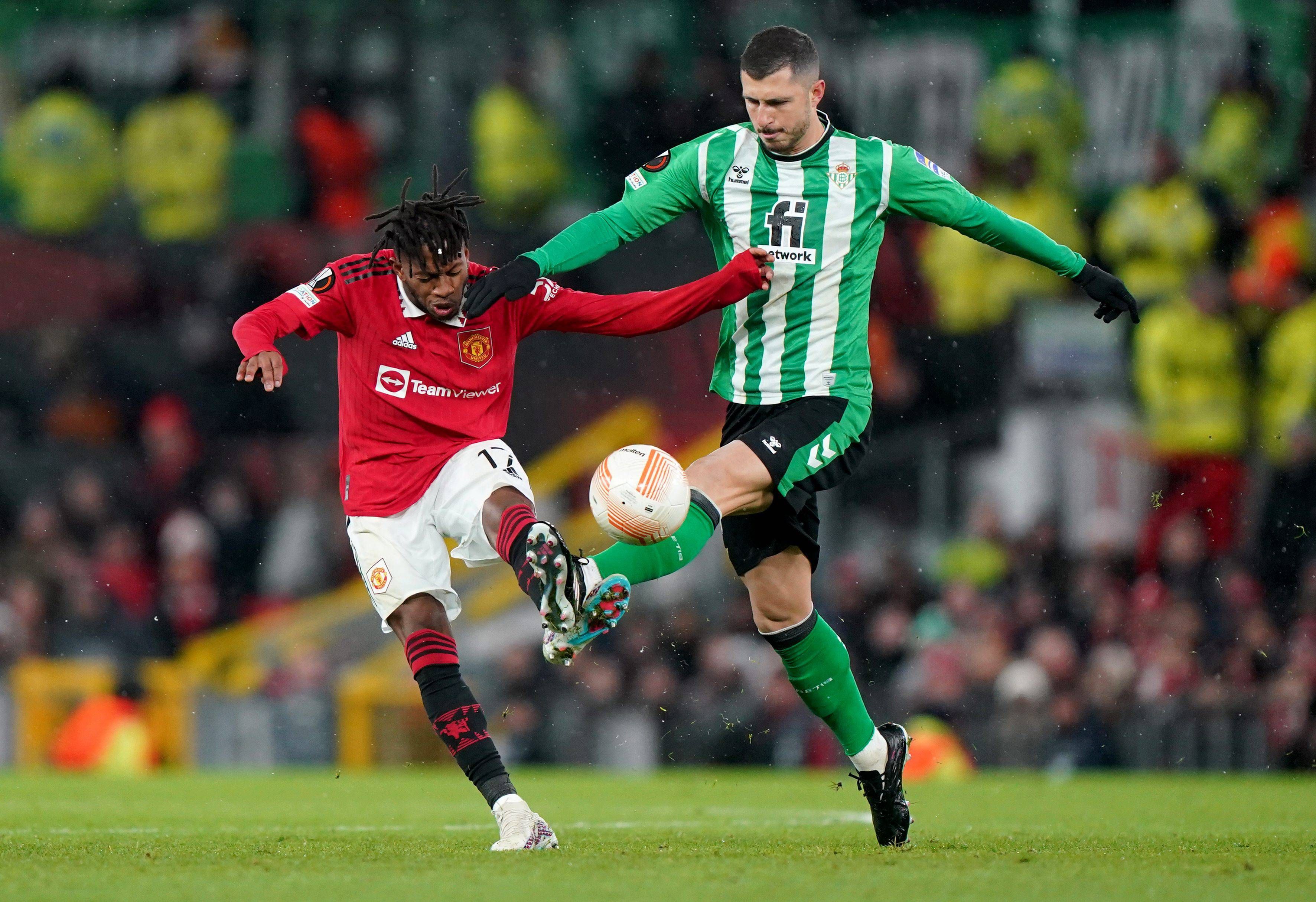  Guido, ante el Manchester United.