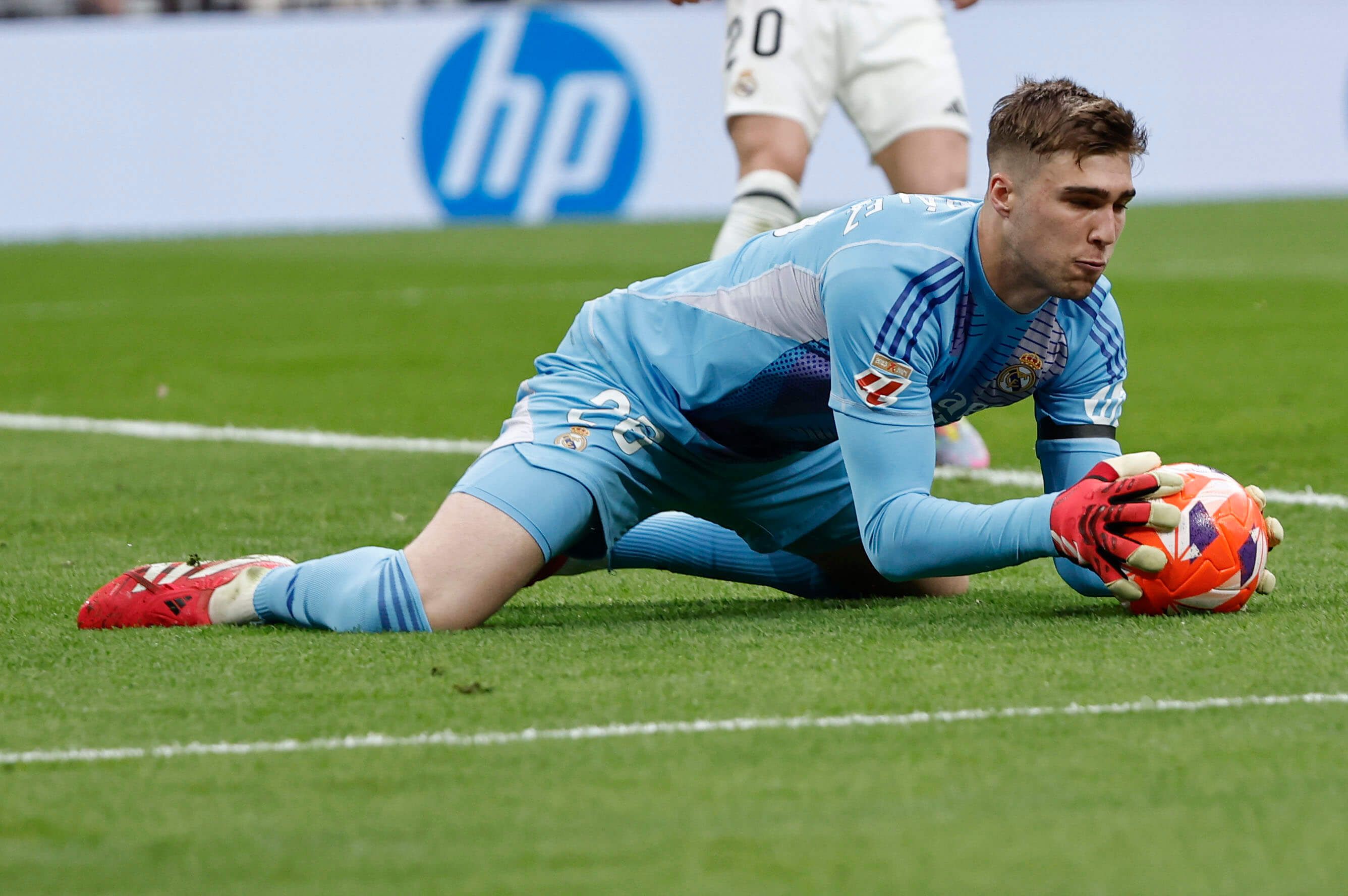  Fran González en el partido ante el Valencia