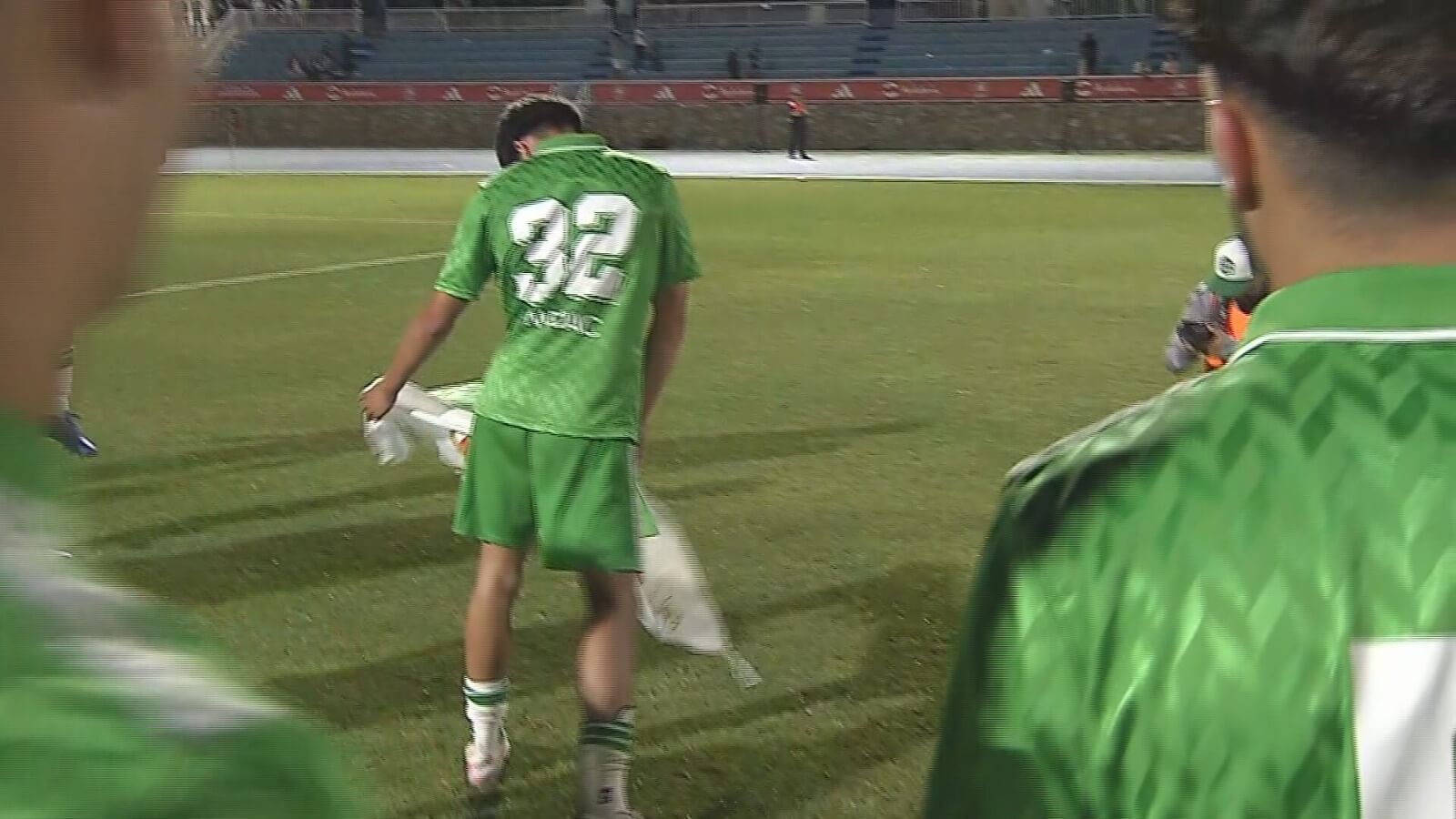 El bético Morante en la celebración.