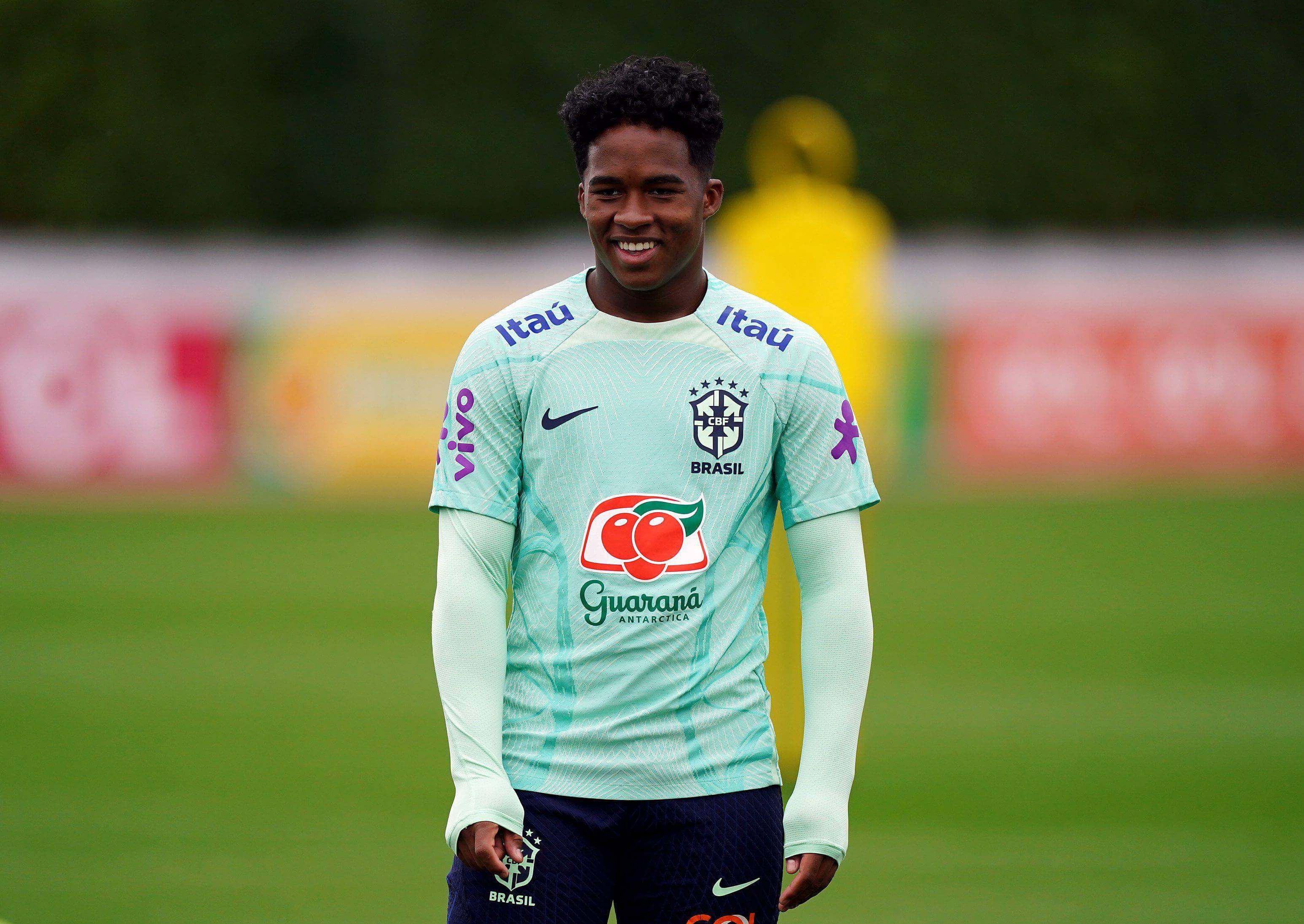  Endrick, en un entrenamiento de la selección brasileña (FOTO: Cordón Press).