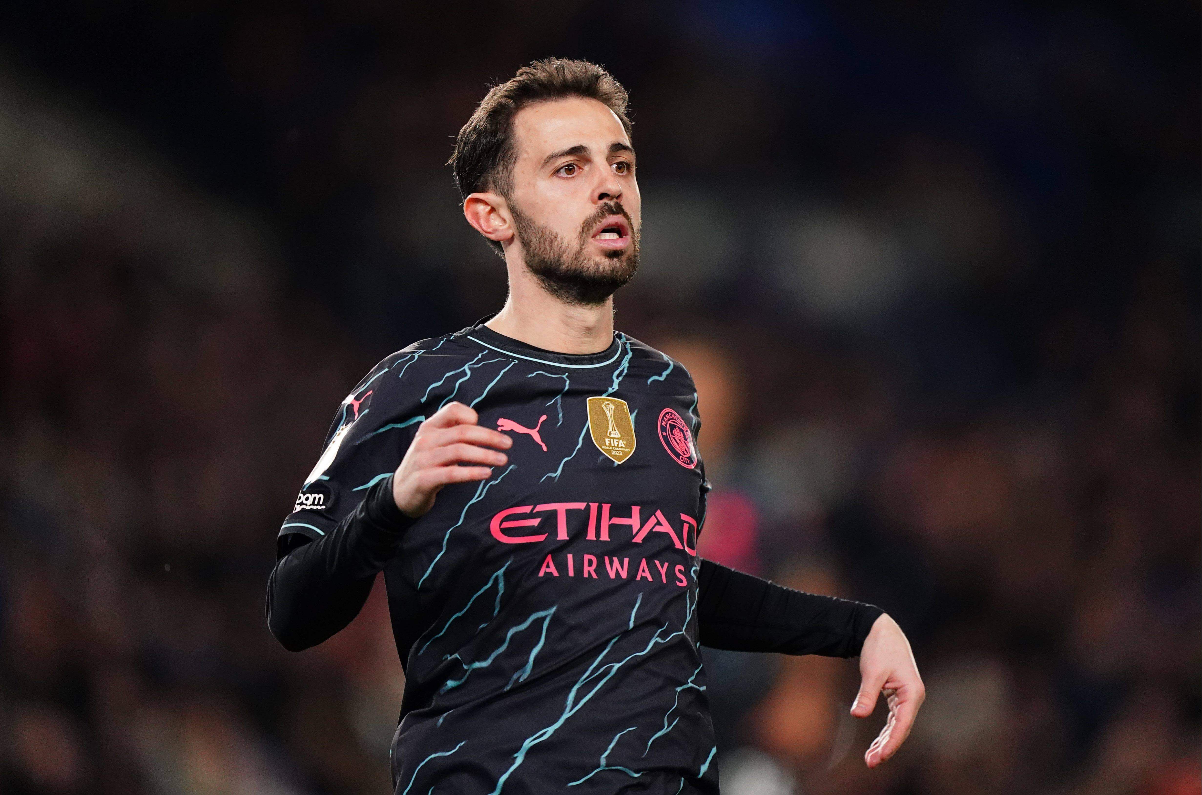  Bernardo Silva, en un partido del Manchester City (FOTO: Cordón Press).