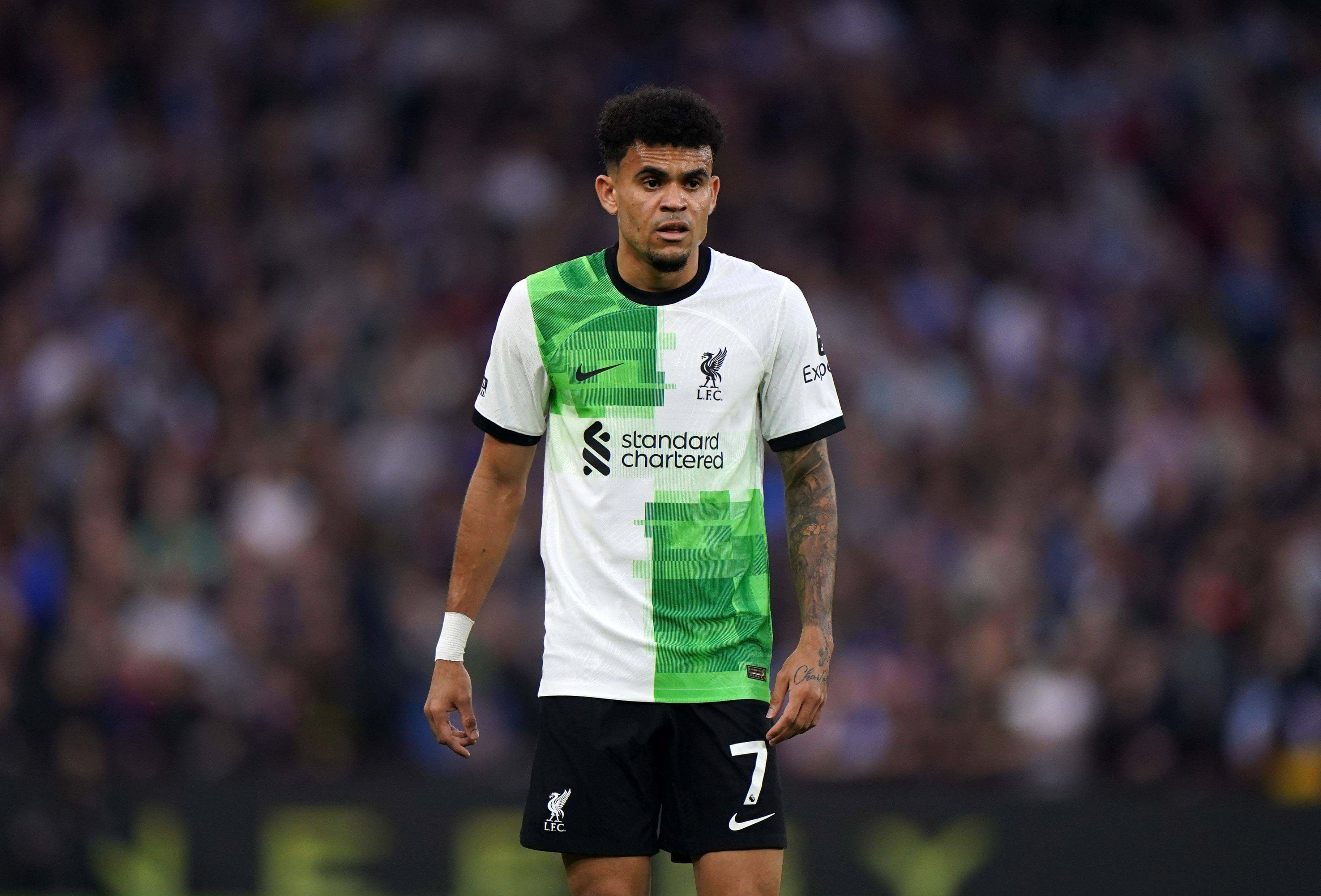  Luis Díaz, en un partido con el Liverpool.