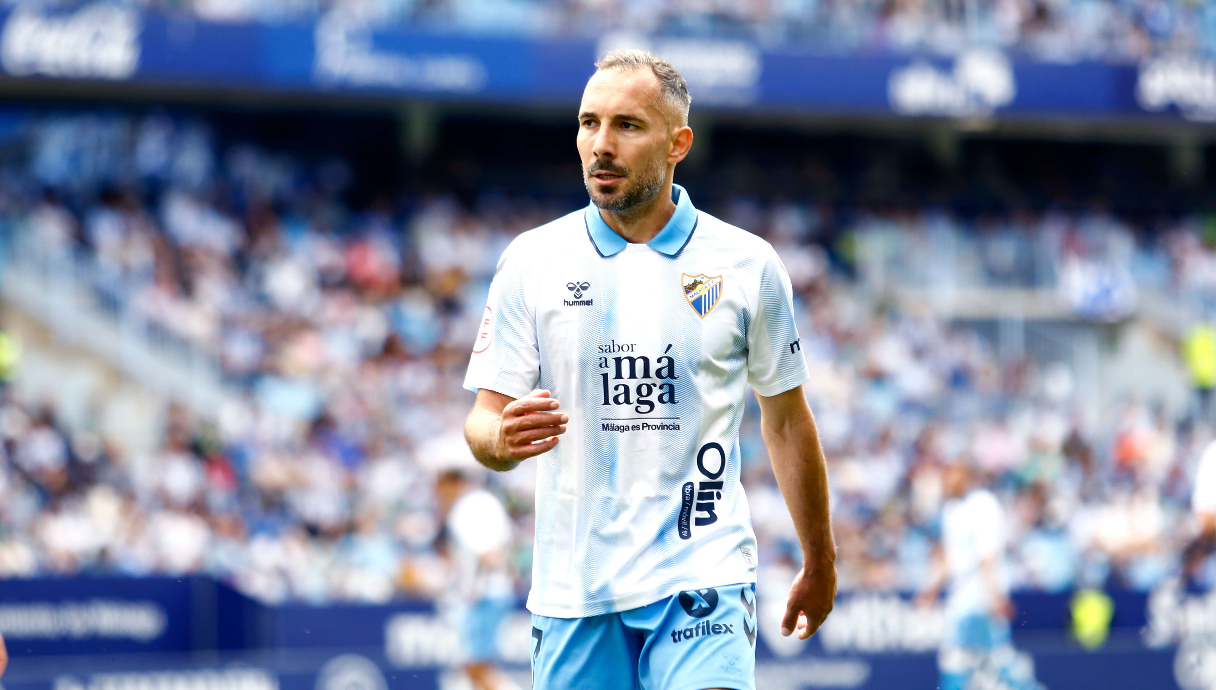 David Ferreiro, uno de los veteranos de este Málaga. (Foto: MCF)